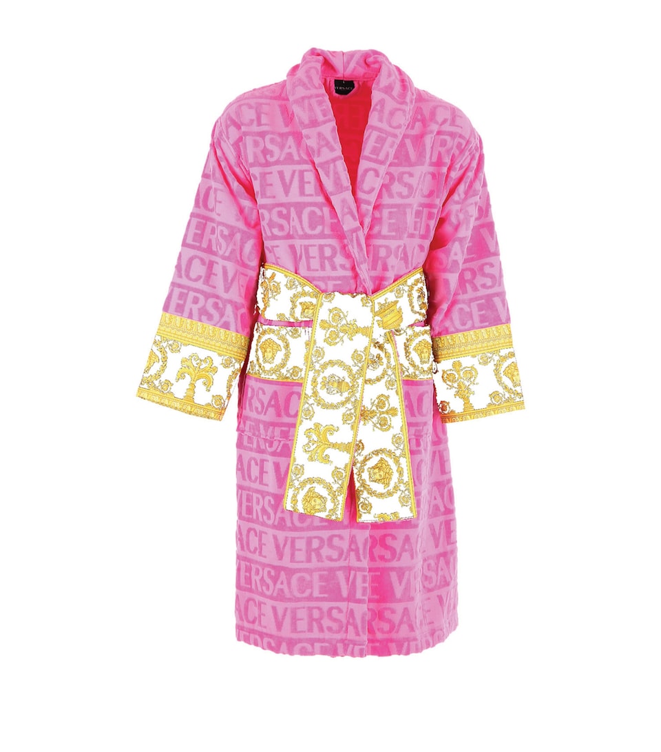 Green Versace Robe Versace Men Clothing | Harrods US