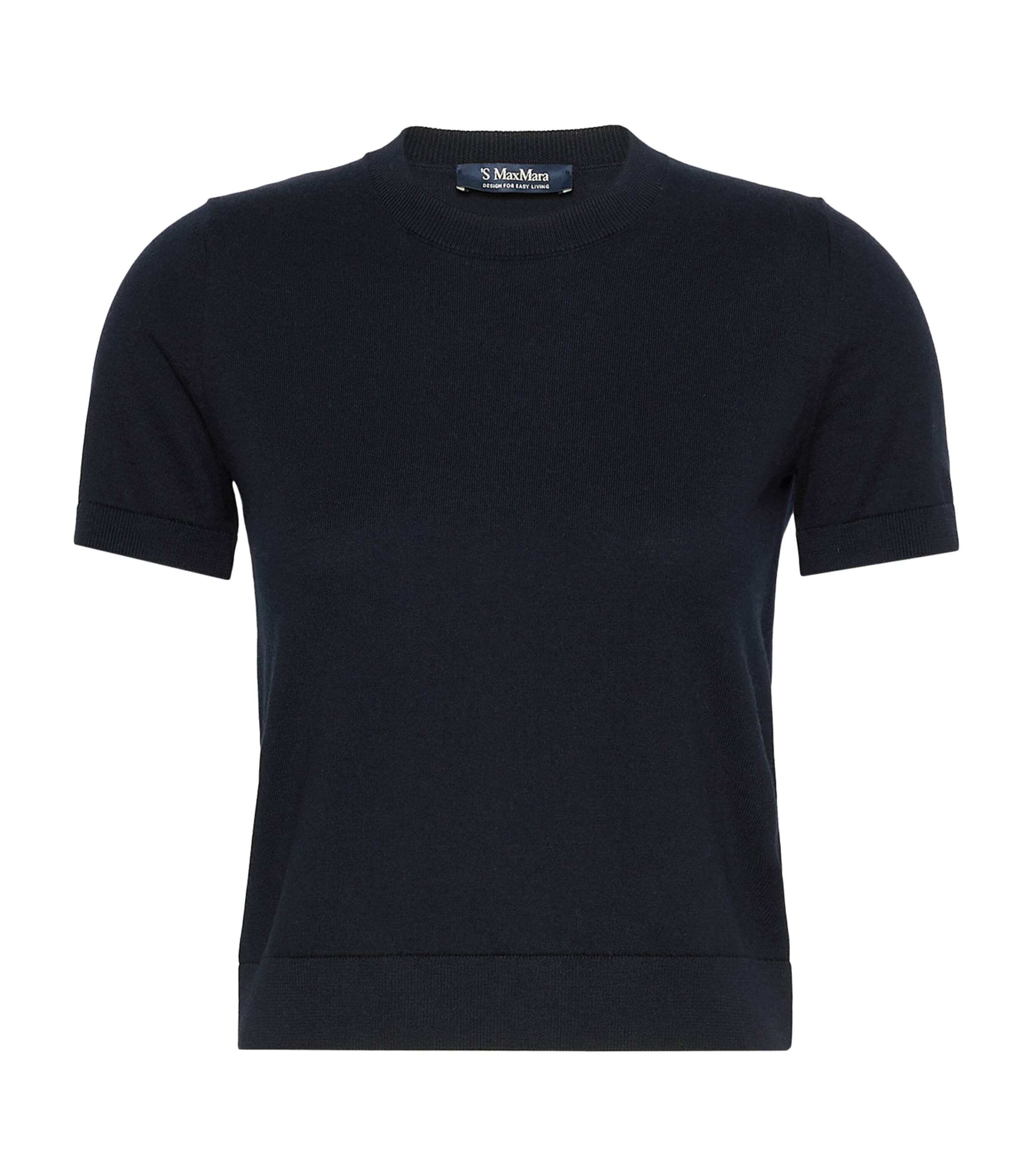 Max Mara Womens Cotton-Cashmere-Silk Sweater Ultramarine Image 1