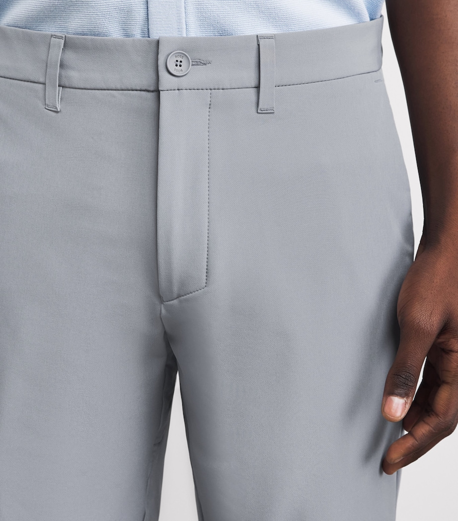BOSS Mens Commuter Slim Shorts Dark Grey Image 3