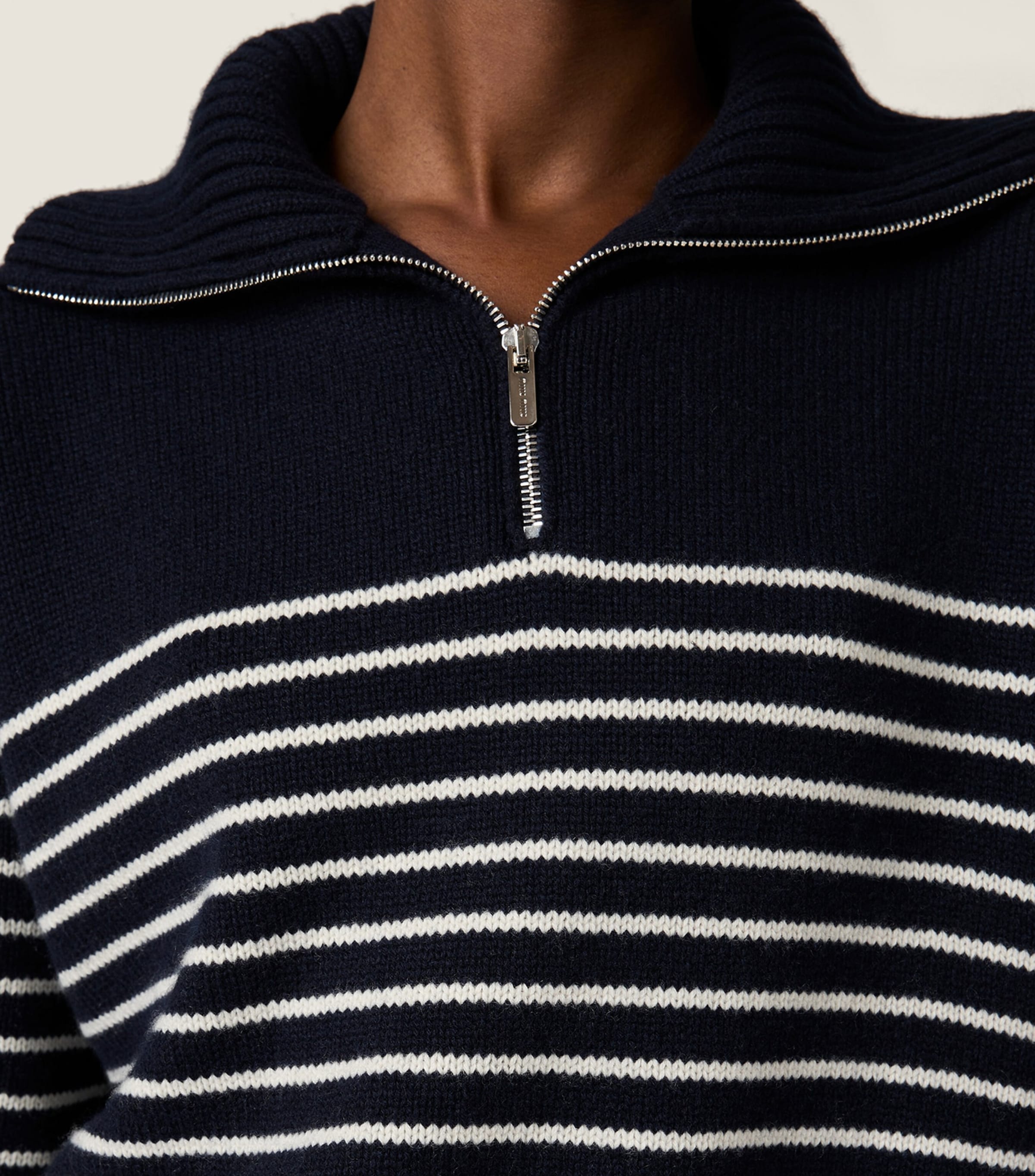 Cashmere Stripe Sweater F022X Image 4