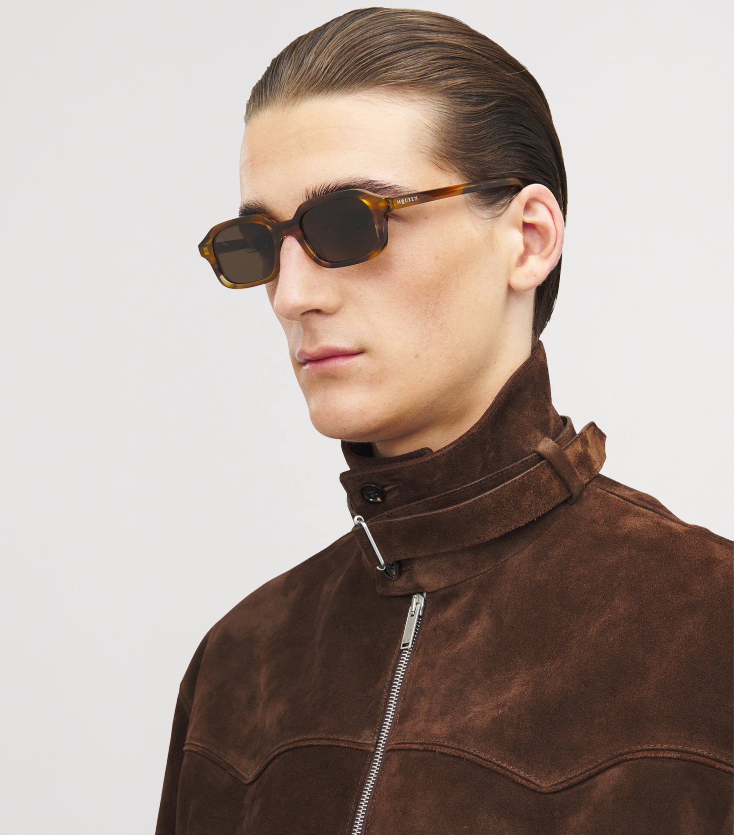 Tortoiseshell Rectangular Sunglasses 2312 Image 2