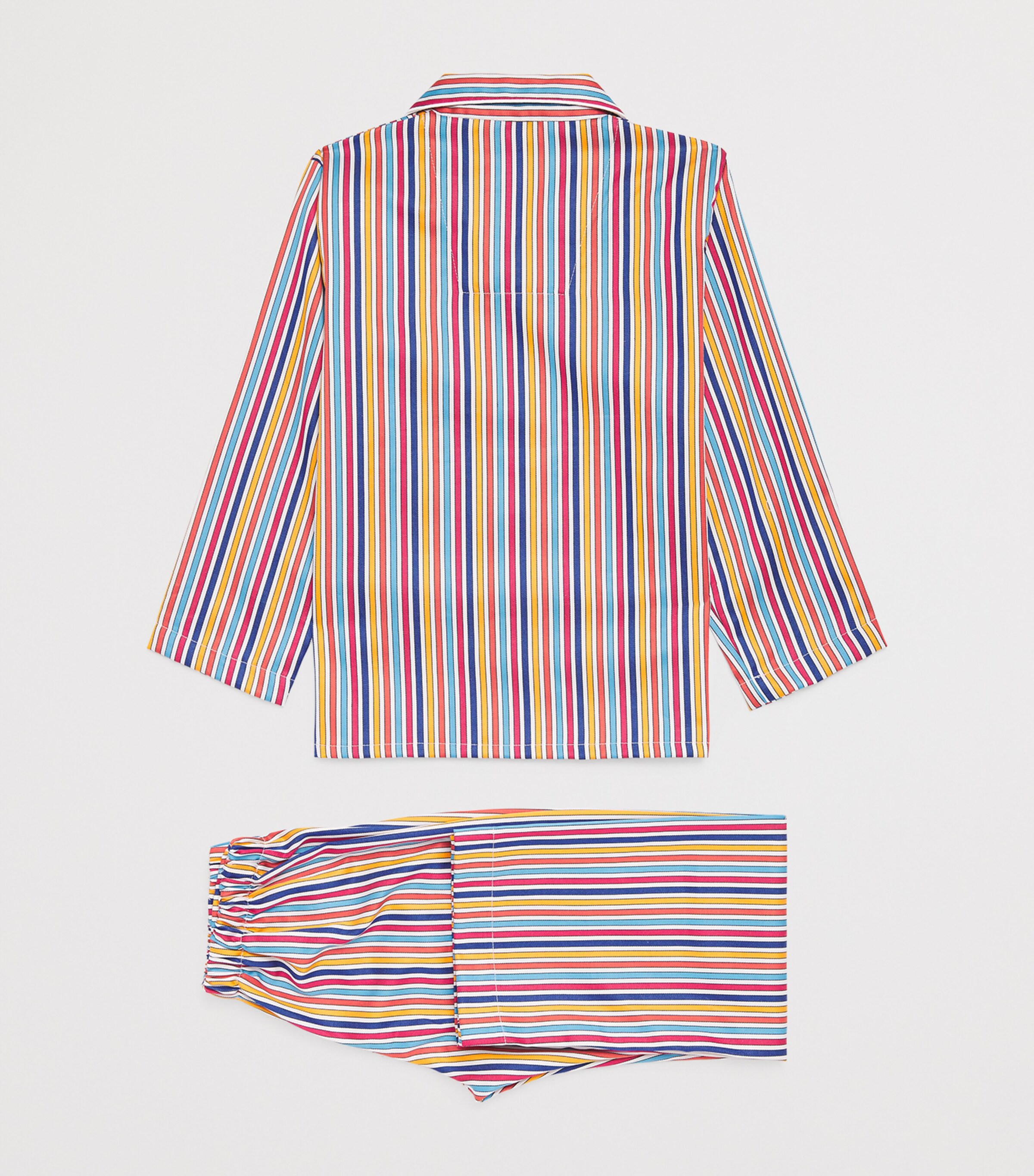 Derek Rose Kids Cotton Stripe Dr Wellington Pyjama Set (13-16 Years) Image 2