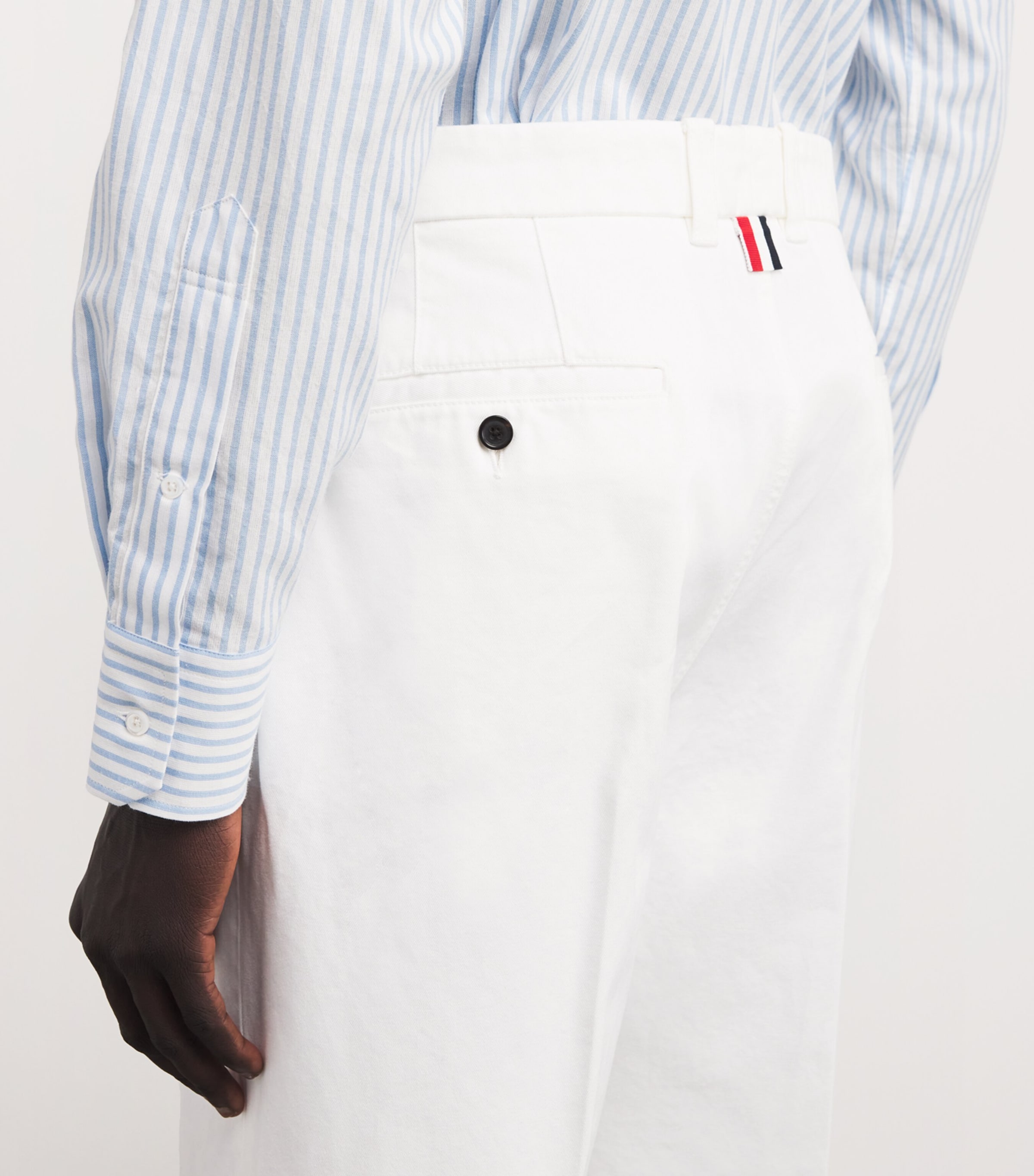 Cotton Twill Utility Trousers WHITE Image 6