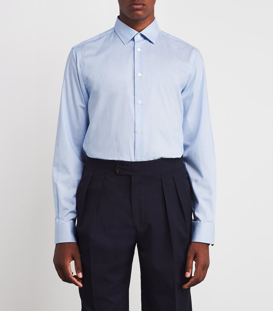 Stripe Tailored-Fit Shirt 40_LIGHT BLUE Image 3