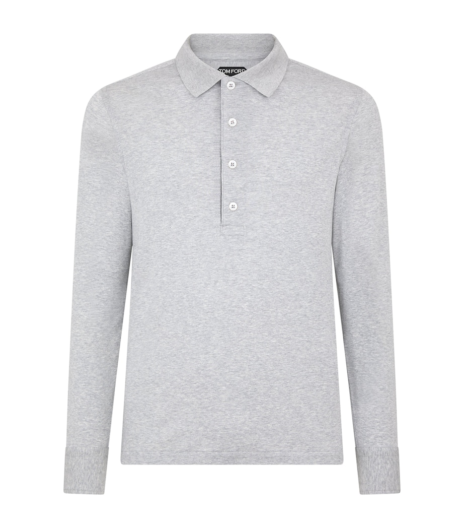 Cotton-Cashmere-Silk Polo Shirt IG680 Image 1