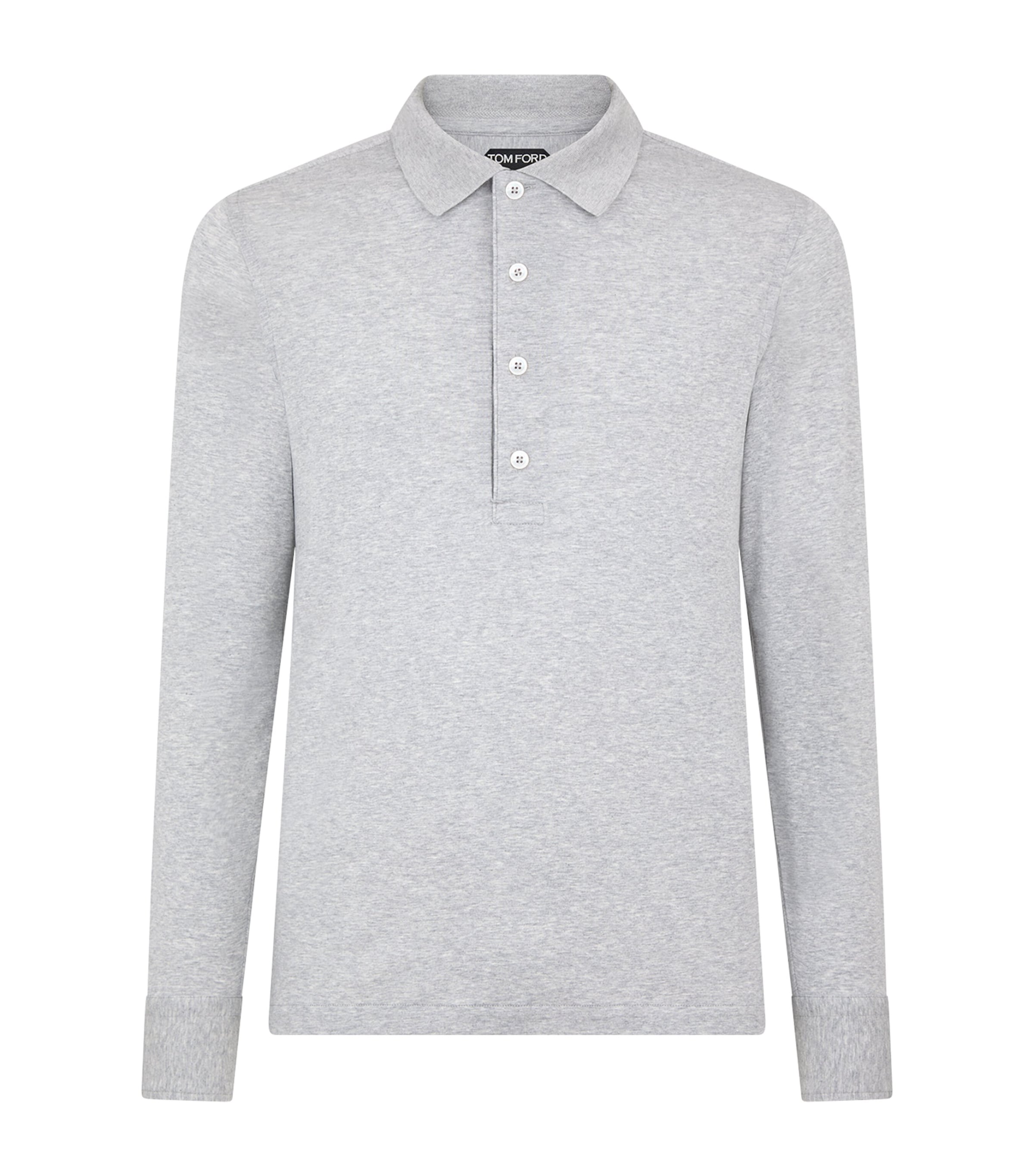 TOM FORD Cotton-Cashmere-Silk Polo Shirt | Men Clothing | Polo Shirts | Designers | Tom Ford