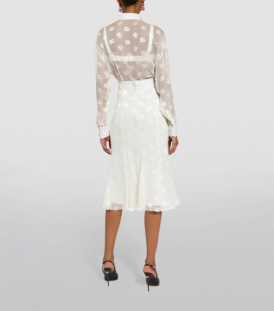 Sheer Logo Shirt W3789-VERY LIGHT CRE Image 5