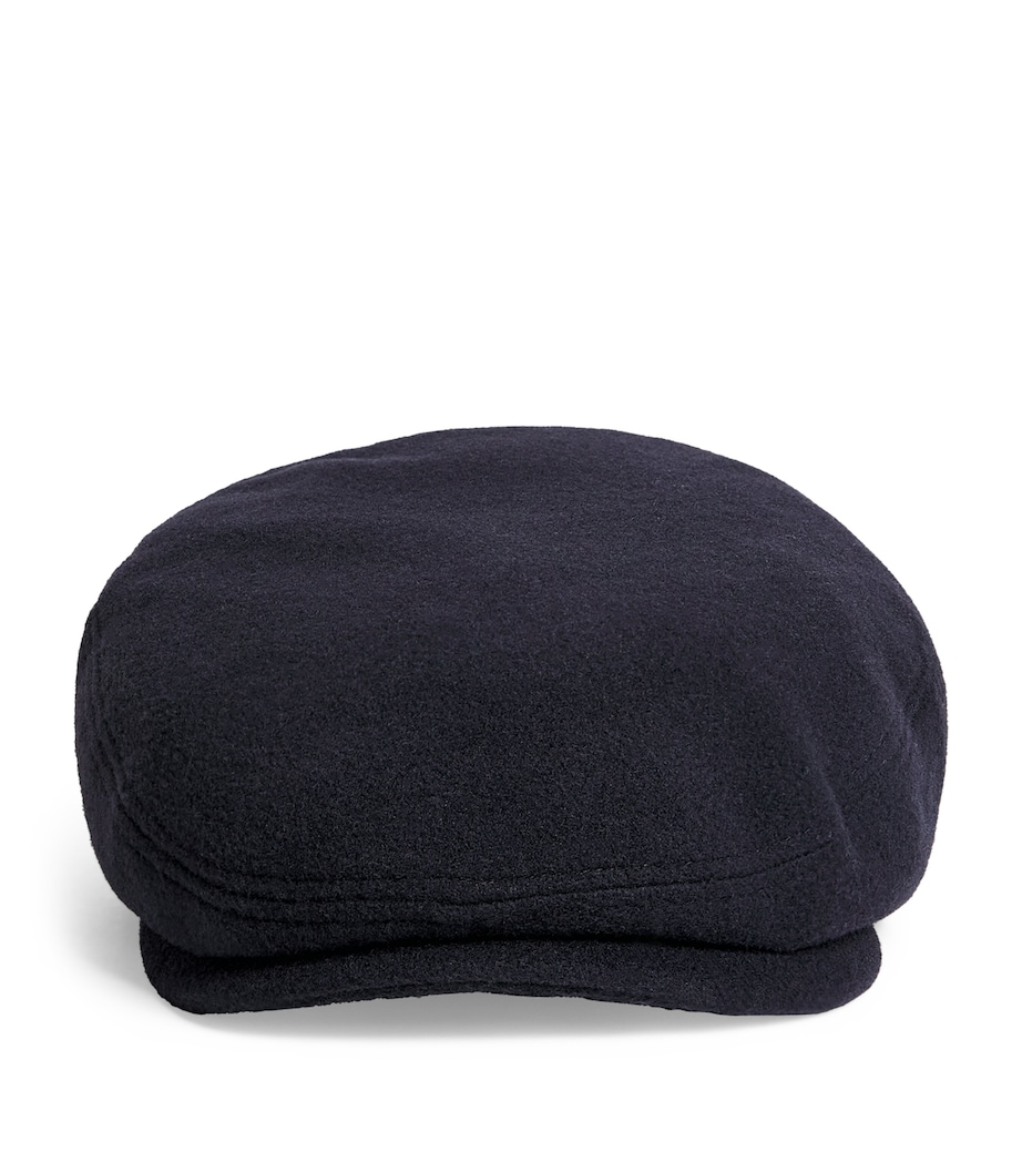 Wool-Cashmere-Blend Kent Flat Cap 21 - NAVY Image 1