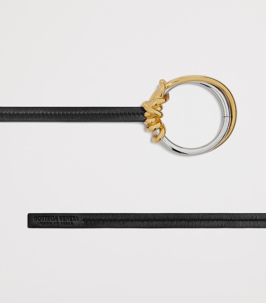 Leather Knot Ring Belt 1033 Image 3