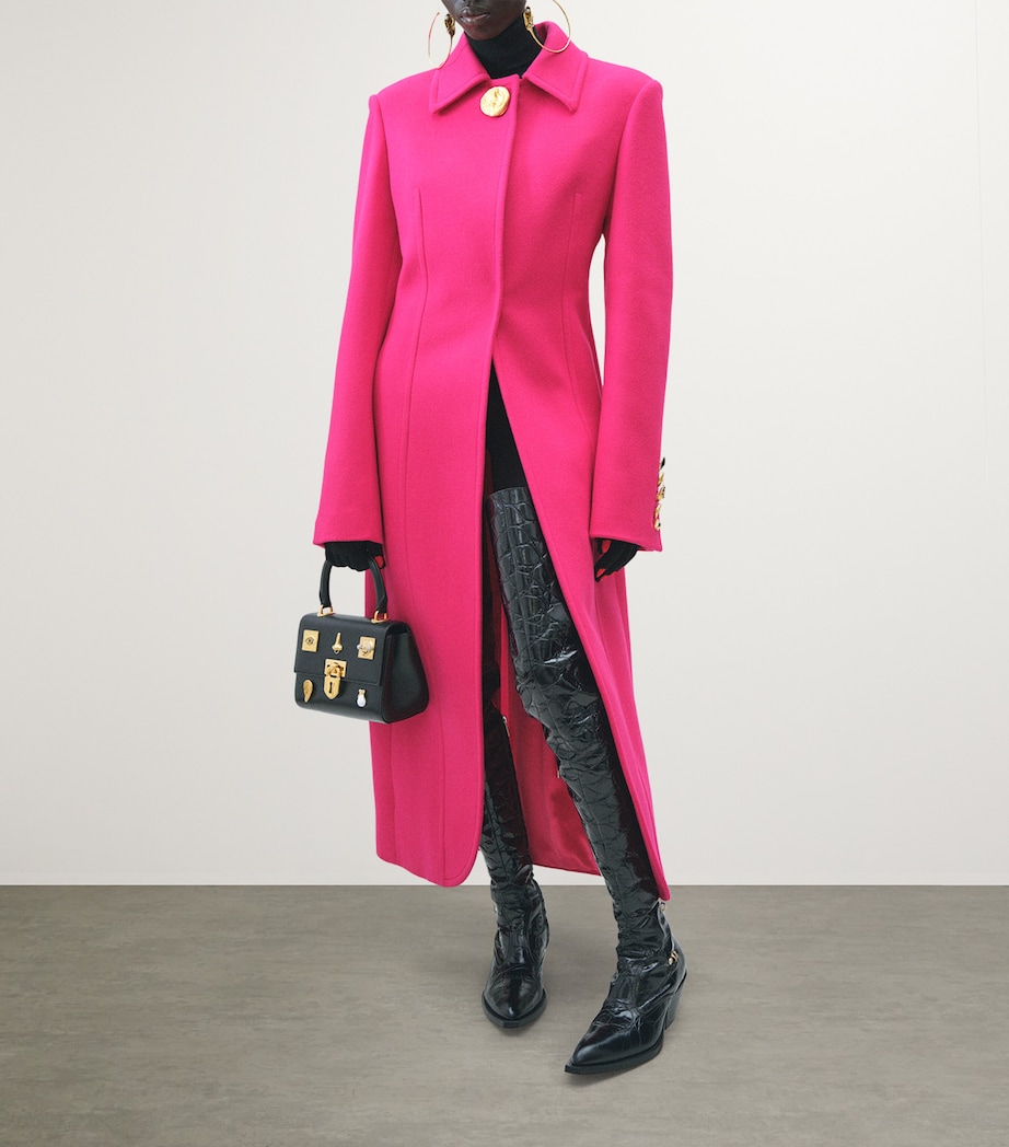 Mini Leather Bijoux Secret Top-Handle Bag 999BLACK Image 4