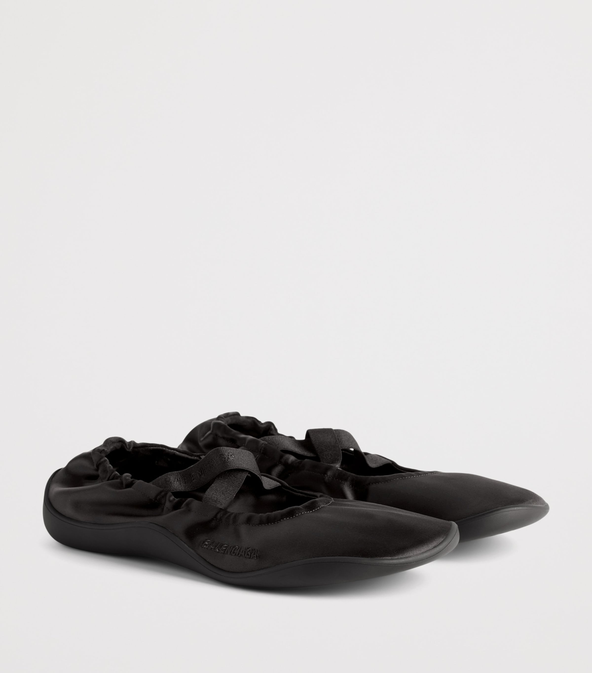 Balenciaga Satin Shibuya Elasticated Ballet Flats Image 2