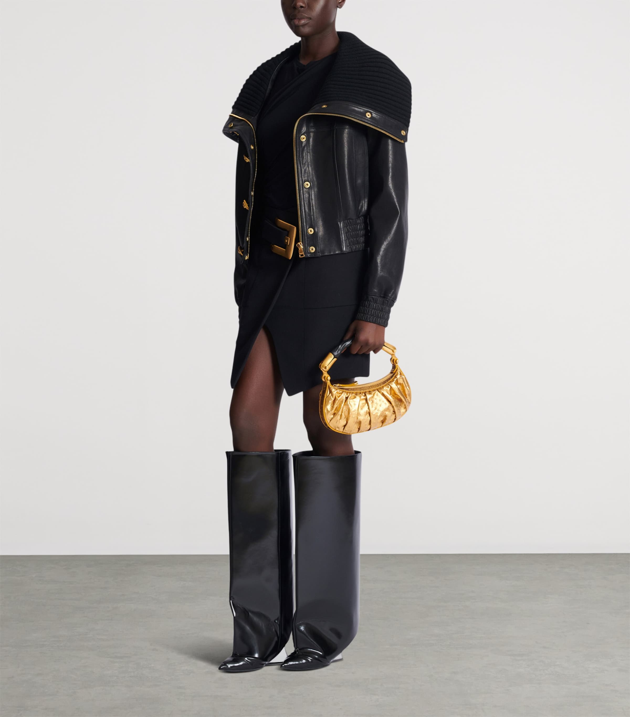 Cotton Draped T-Shirt 0PA NOIR Image 3