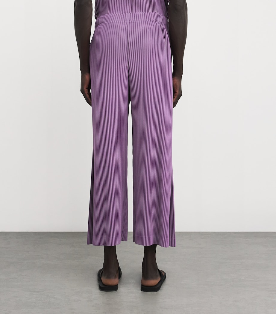 Pleated Straight Trousers 82-VIOLA PURPLE Image 4
