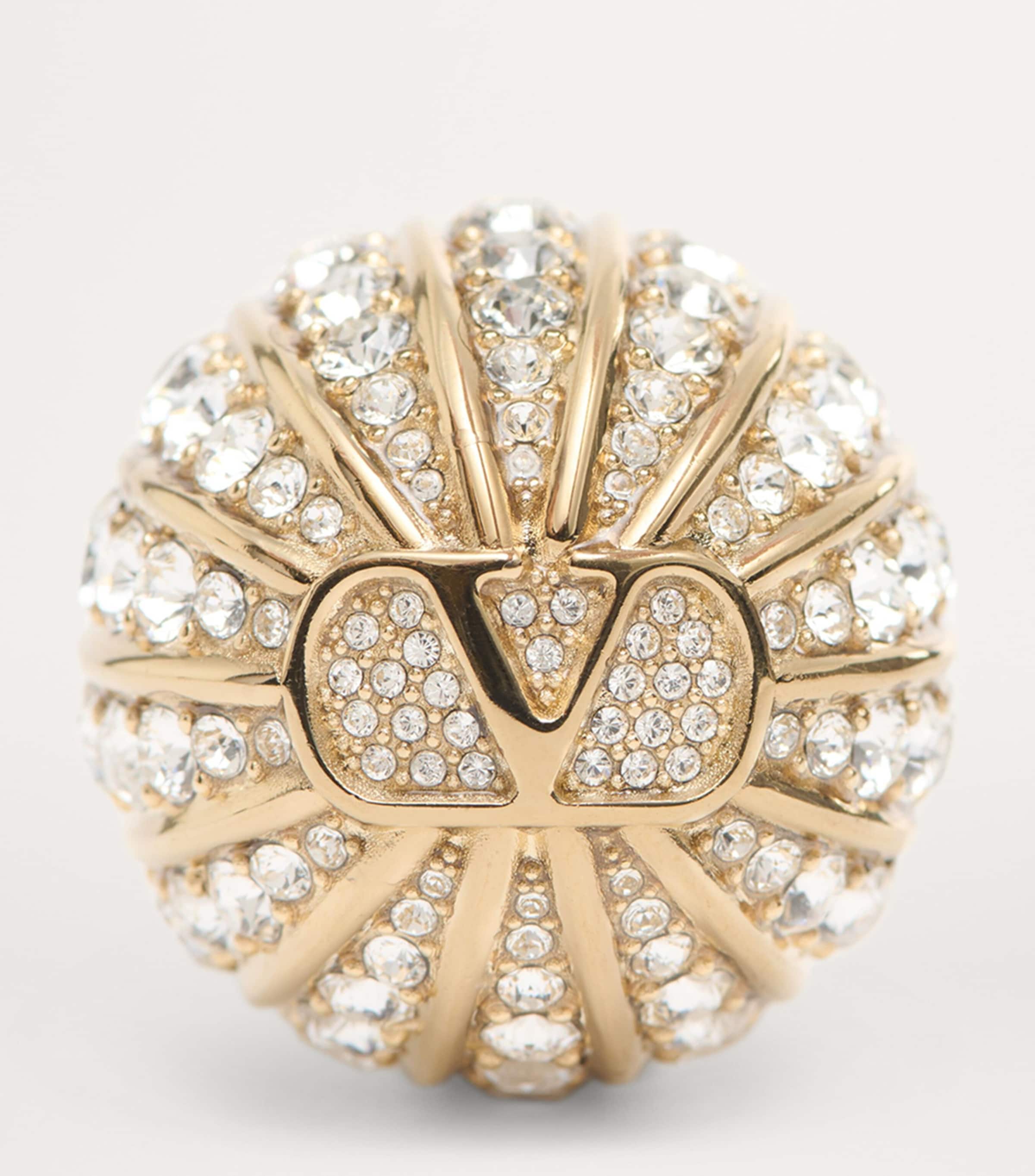 Crystal-Embellished Clip-On Earrings 9MN Image 4