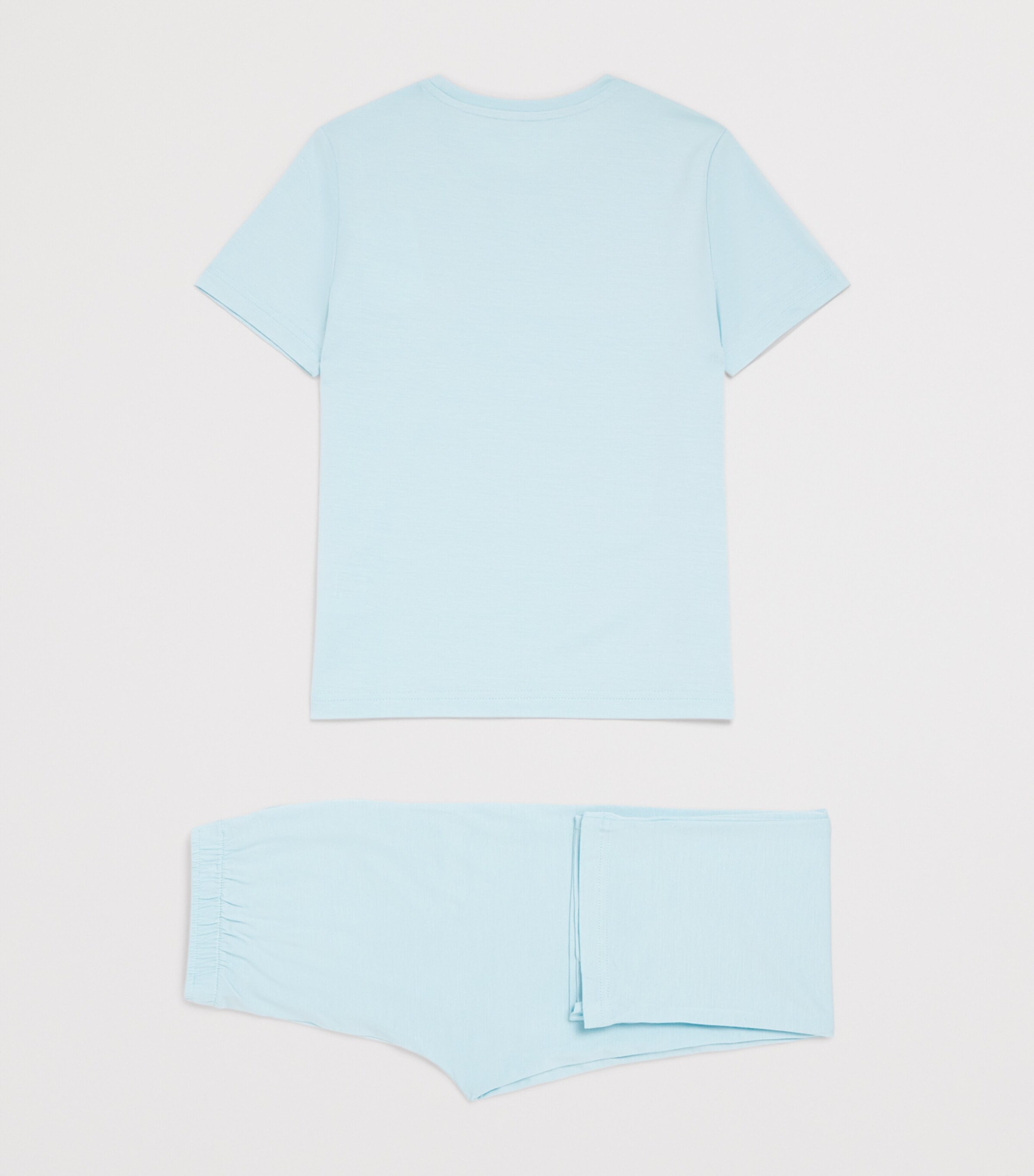 Derek Rose Kids Stretch-Modal Pyjamas (3-16 Years) Blue Image 2