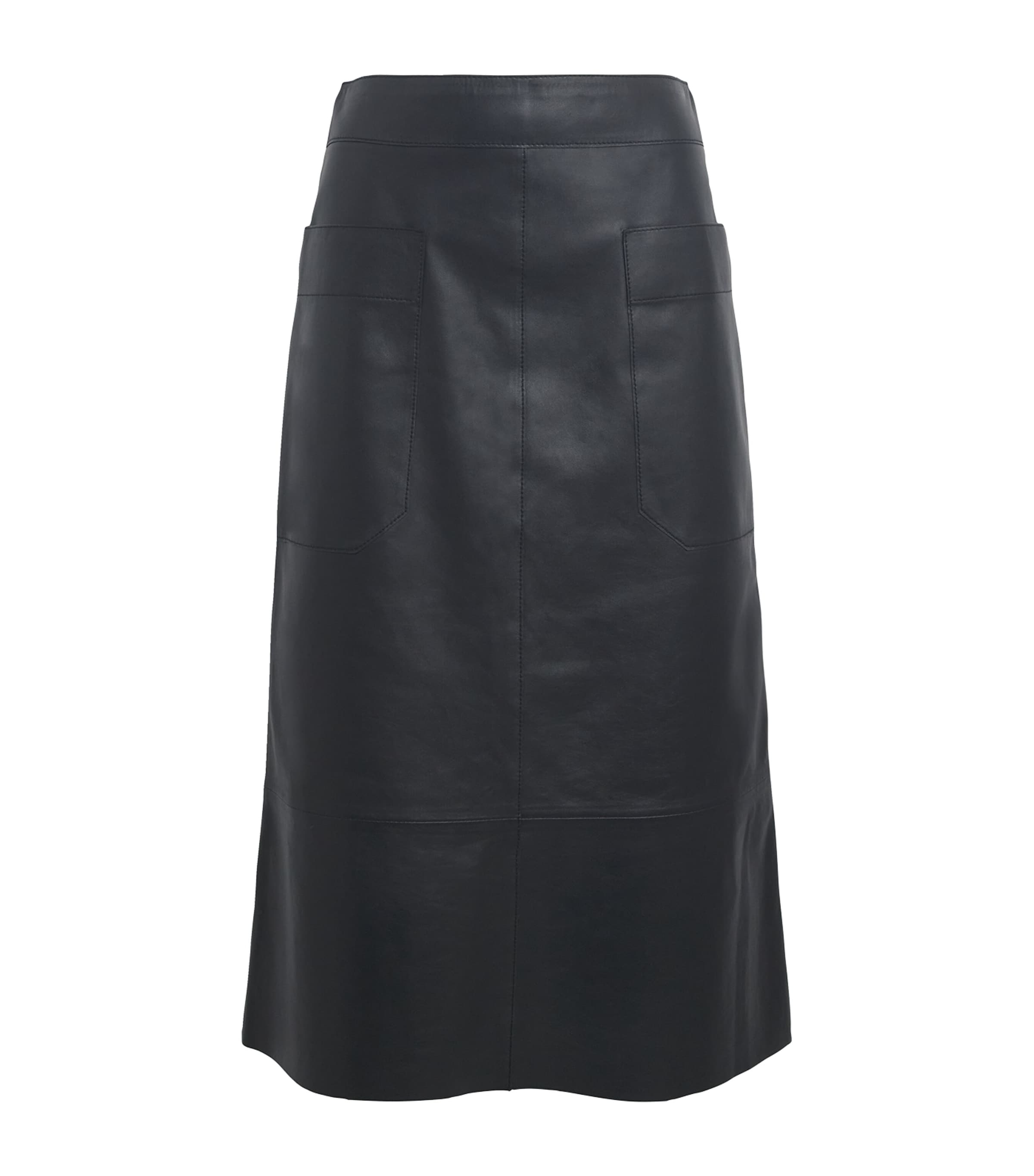 Joseph Leather Blomfield Midi Skirt