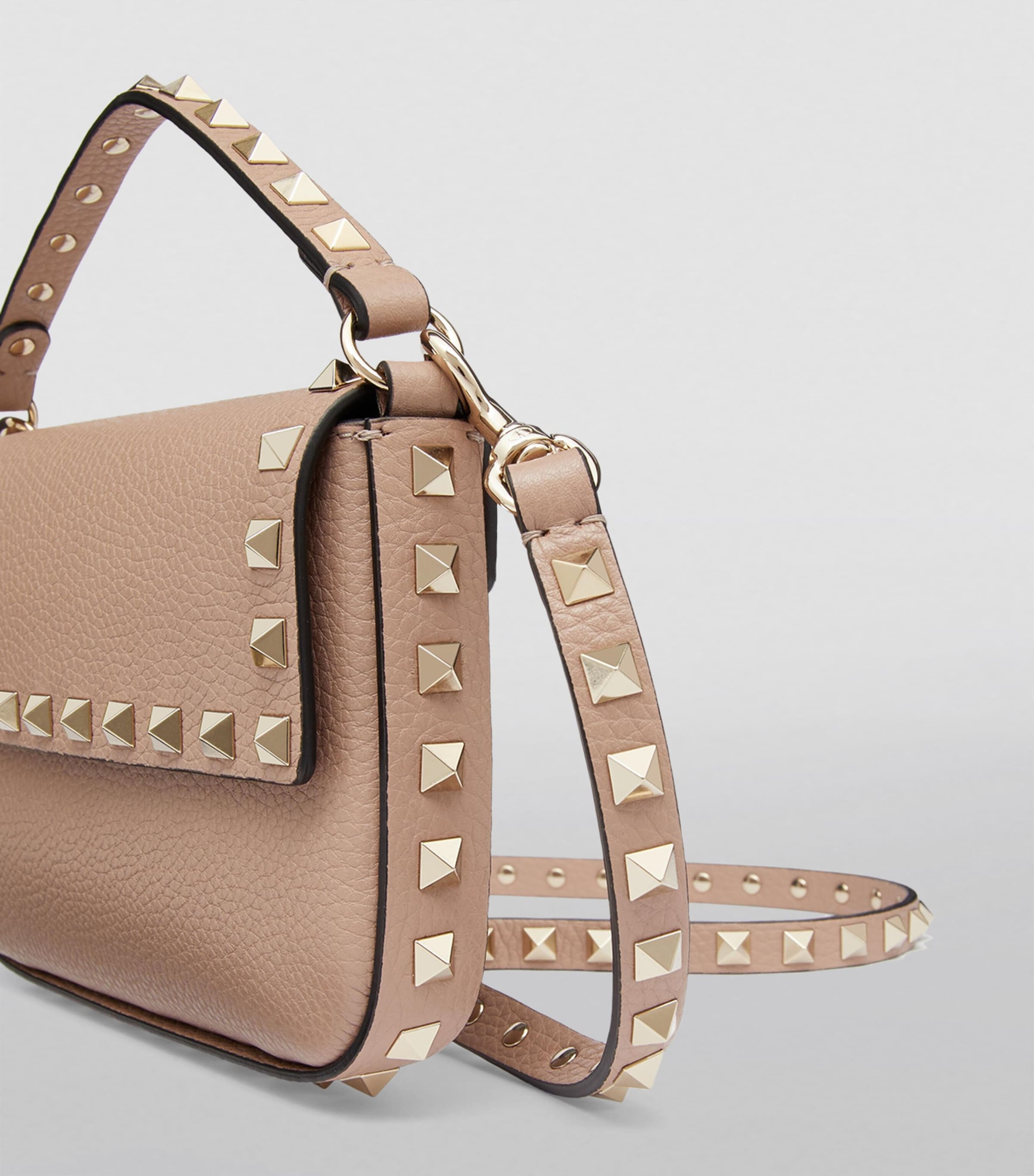 Leather Rockstud Cross-Body Pouch P45 Image 6