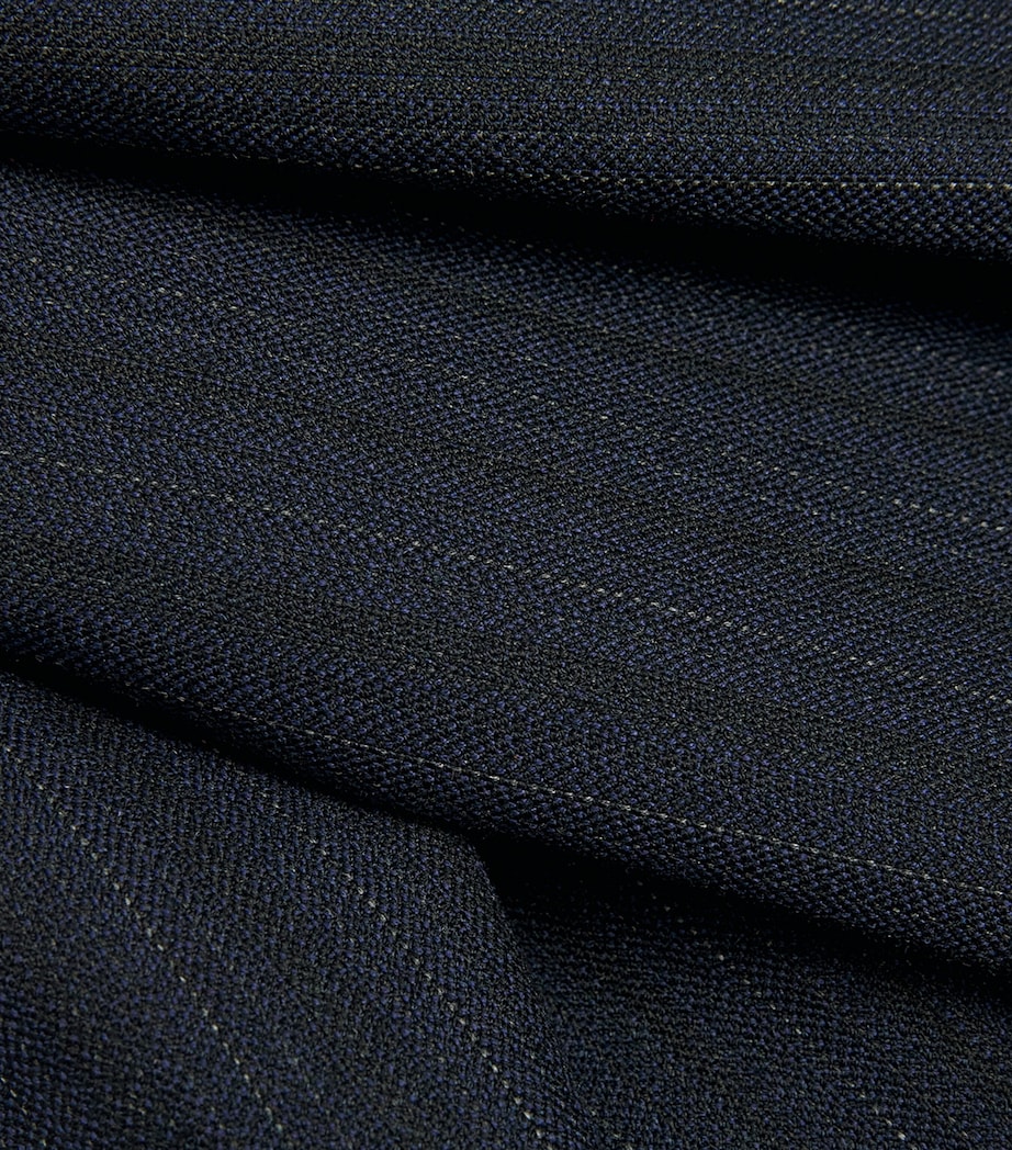 Pinstripe Wide-Leg Tailored Trousers DUAL-COLOR Image 5