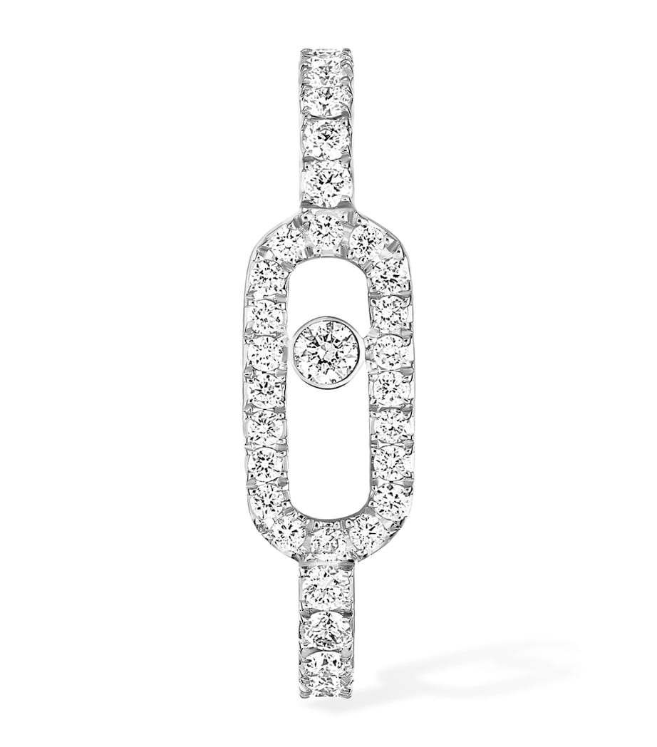 Messika Move Uno White Gold and Diamond Pavé Single Earring (0.19ct) White Gold Image 1