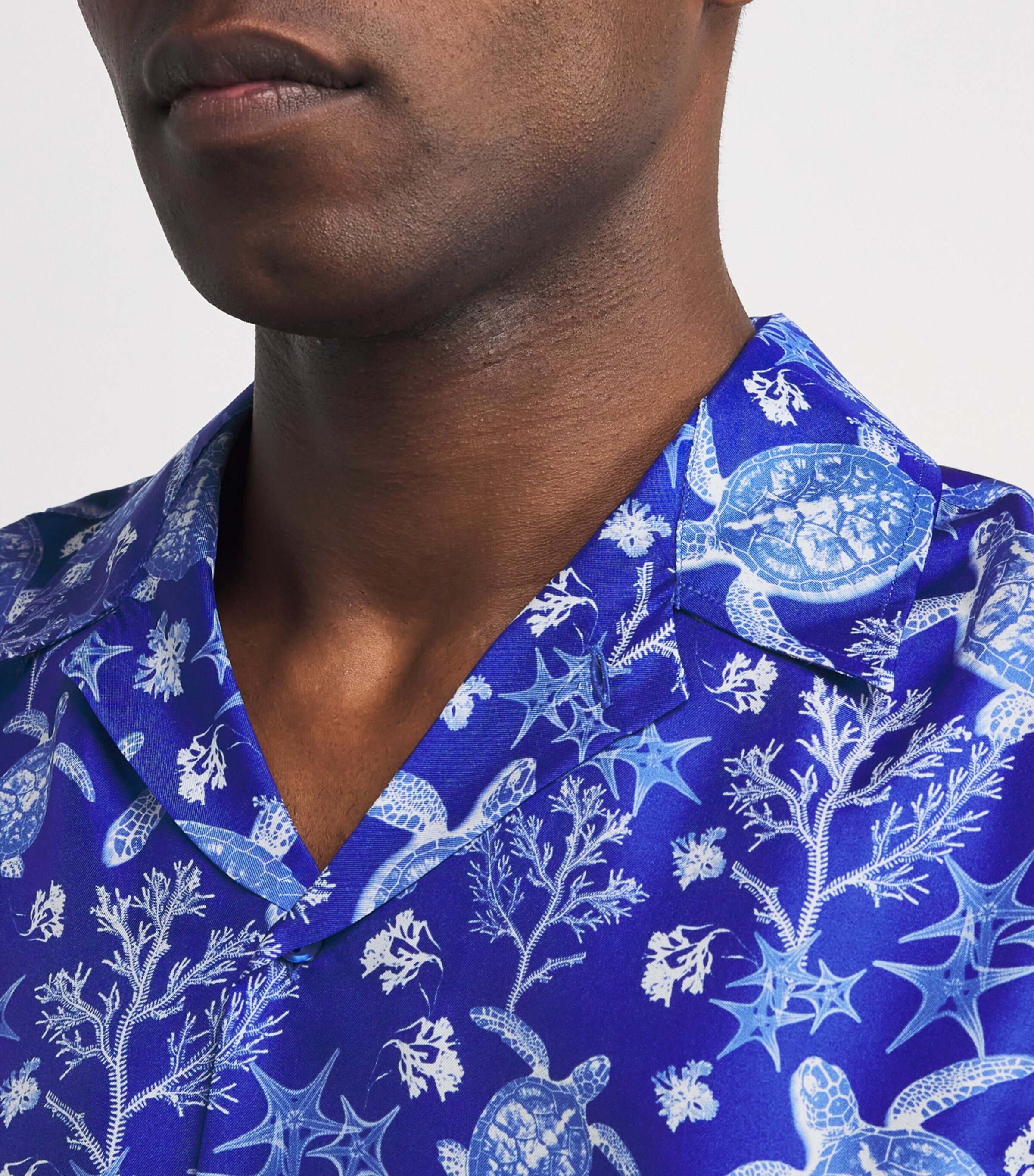 Silk X-Ray Turtle Print Charli Shirt 613-MARRAKECH Image 6