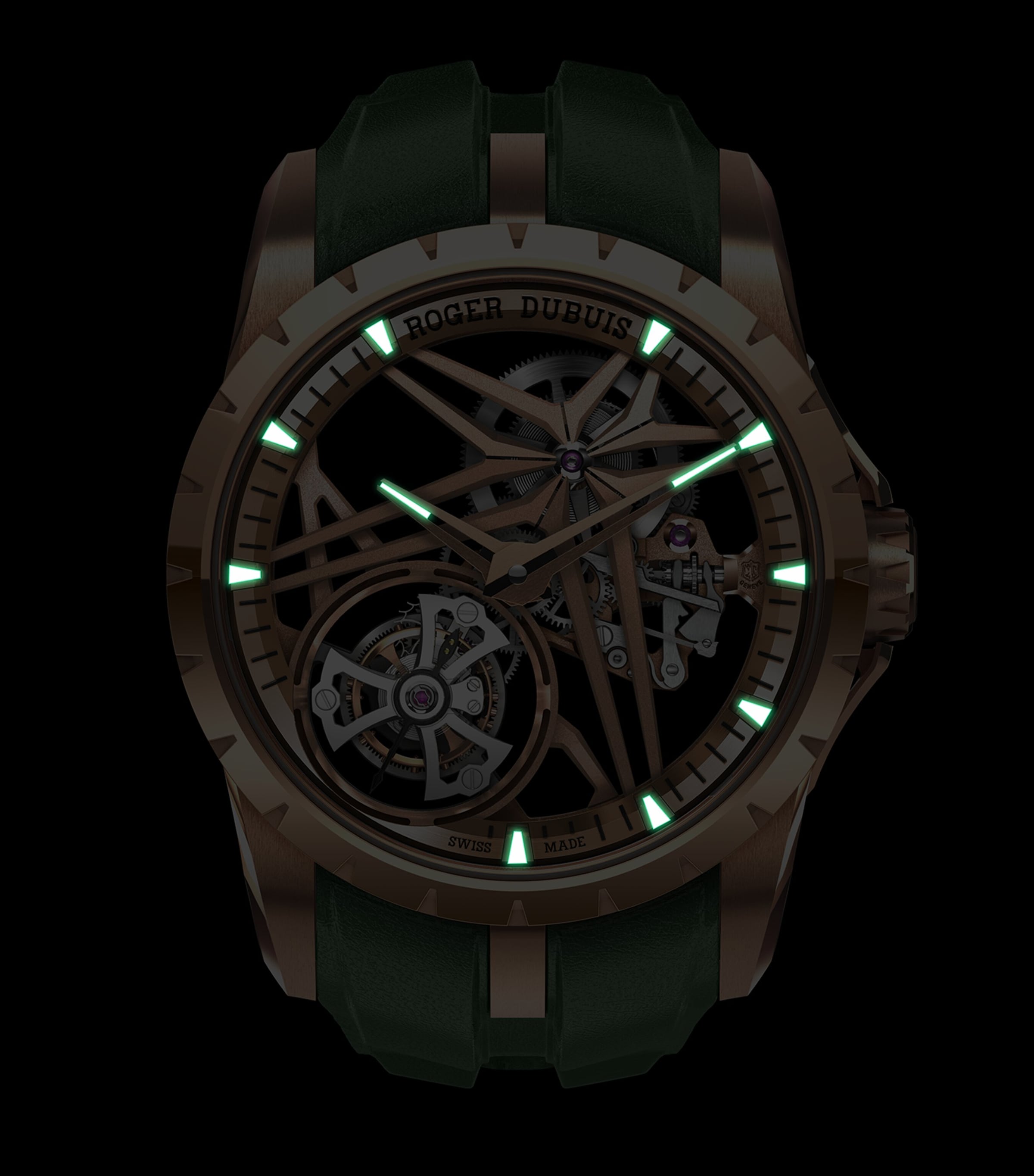 Roger Dubuis Rose Gold Excalibur Monotourbillon Watch 42mm Clear Image 2