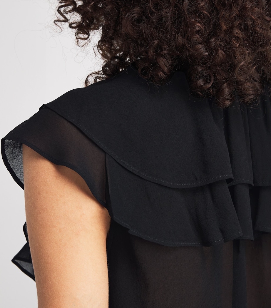 PAIGE Womens Lucia Blouse Black Image 3