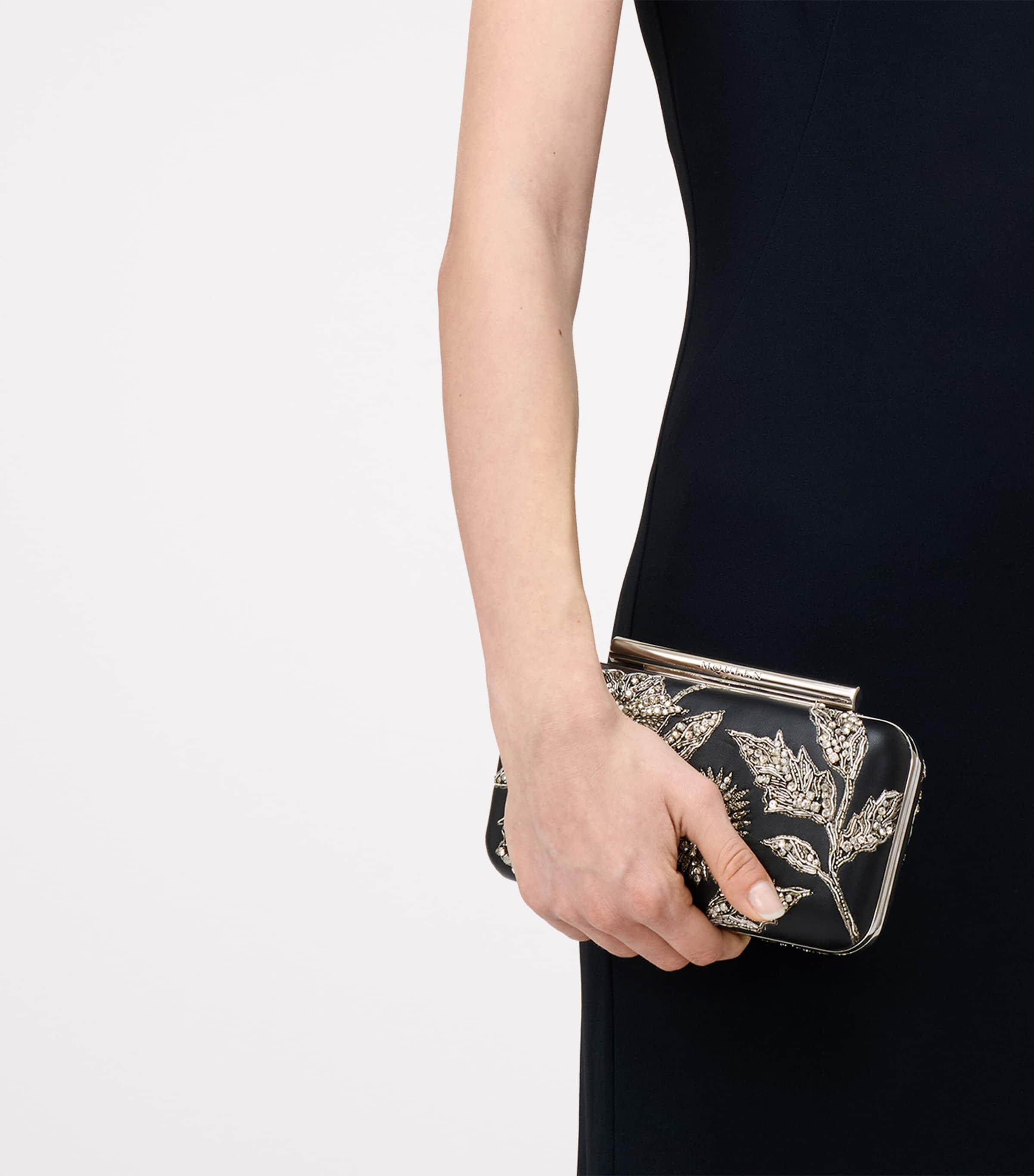 Embellished T-Bar Box Clutch Bag 8490 Image 5