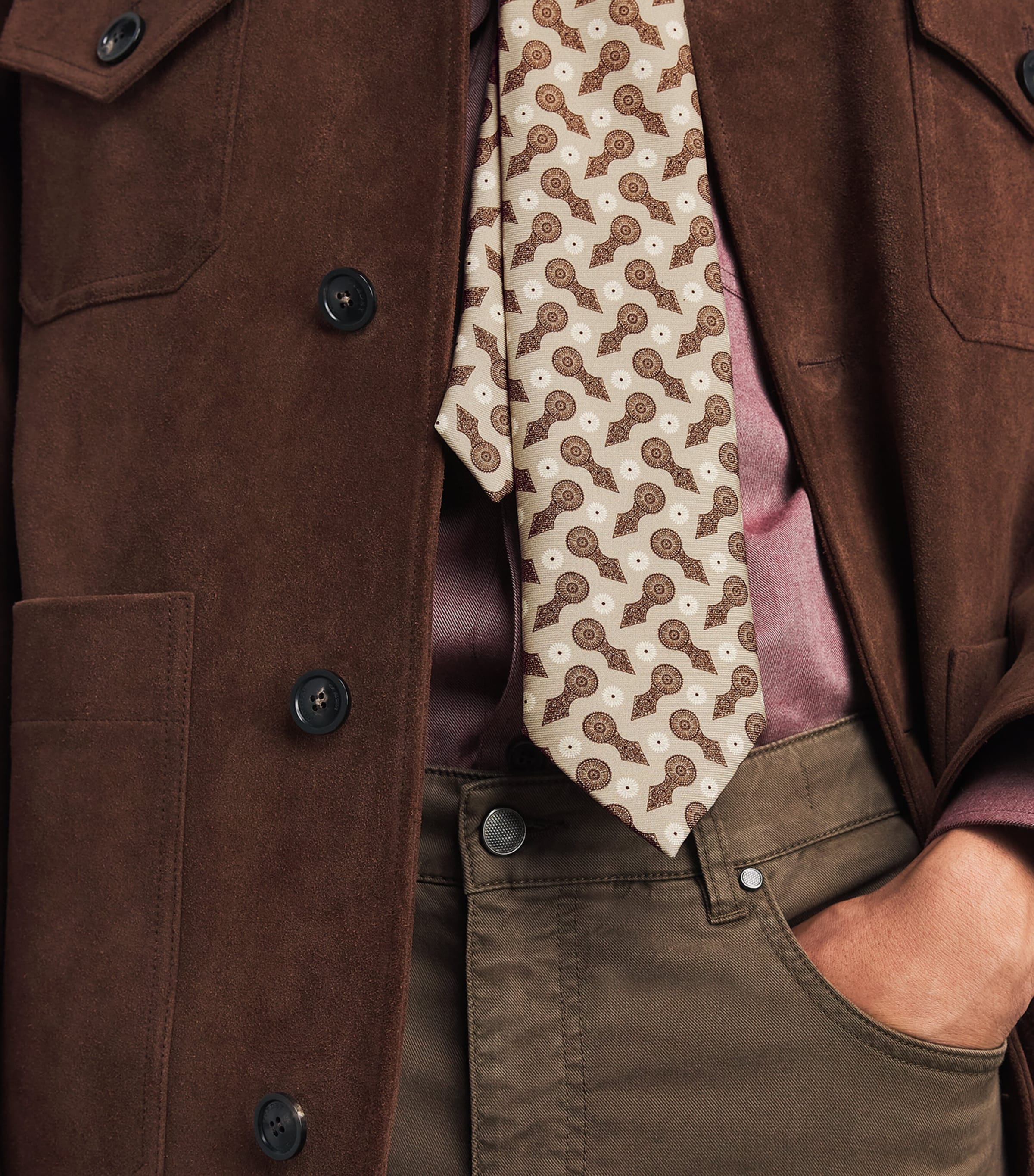 Purdey Silk Barrel Blossom Tie Tau Image 2