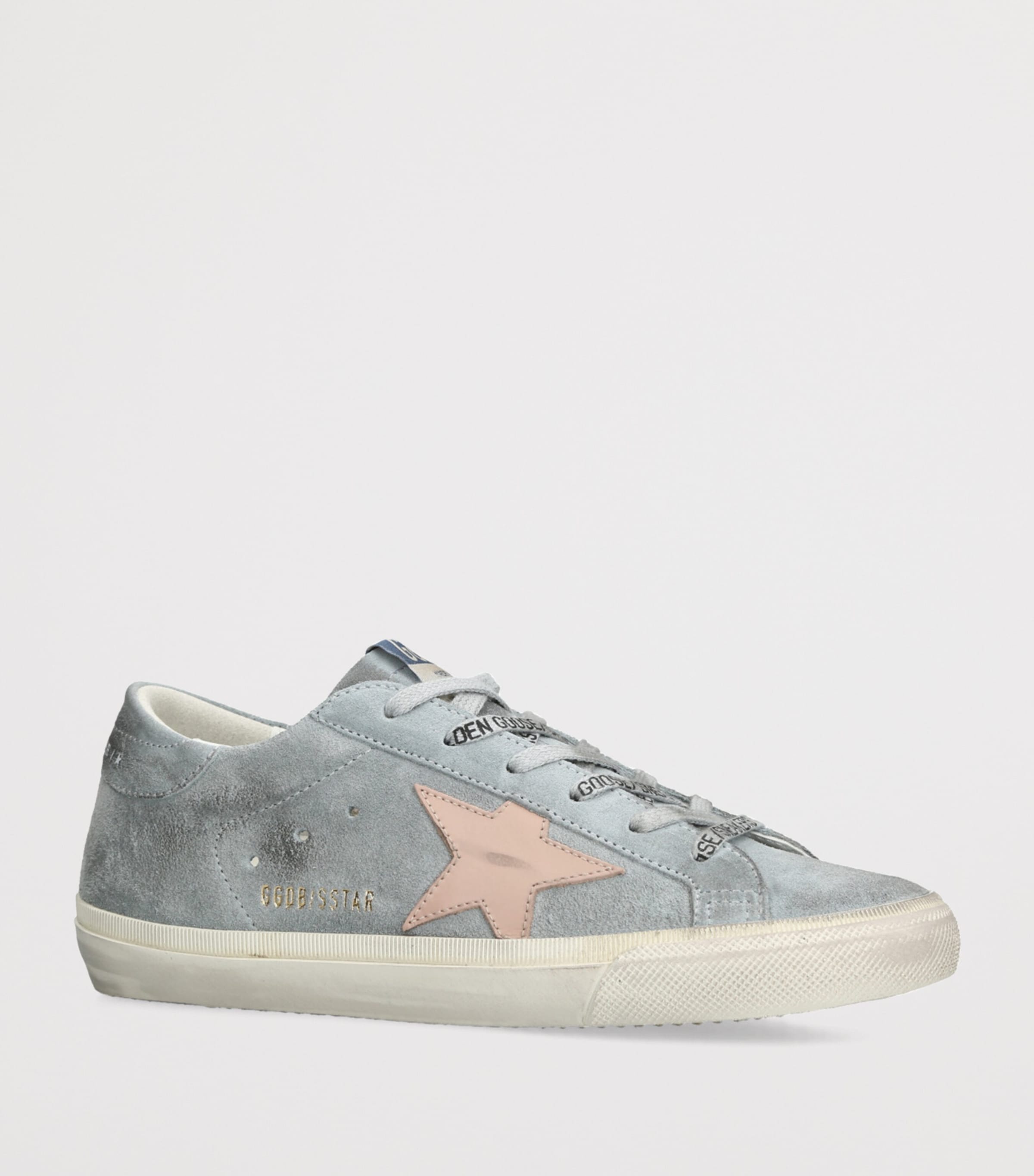 Golden Goose Suede Super Star Sneakers Blue/pal.c Image 3