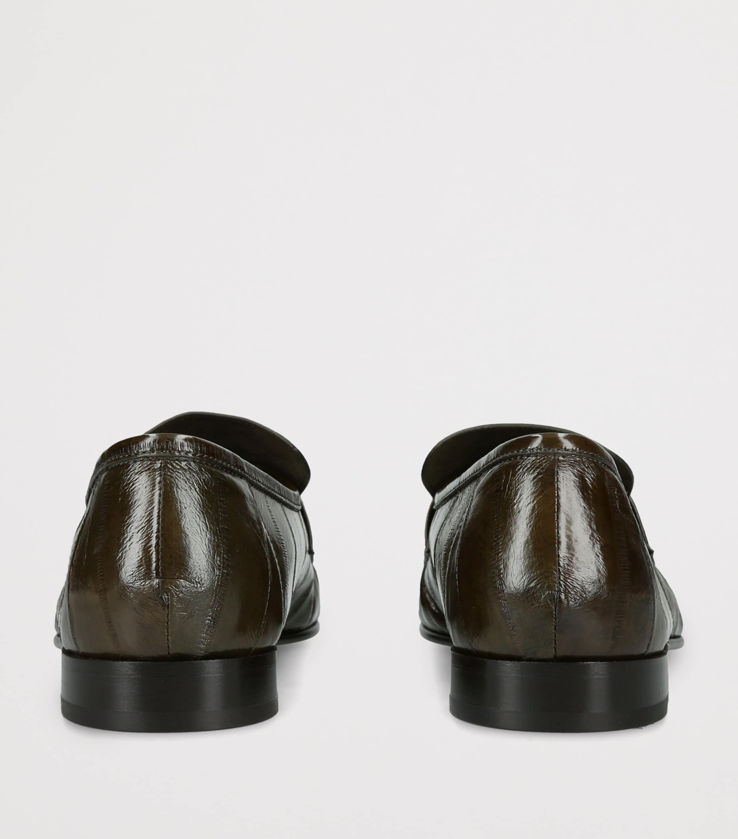 The Row Soft Eel Loafers Khaki Image 4