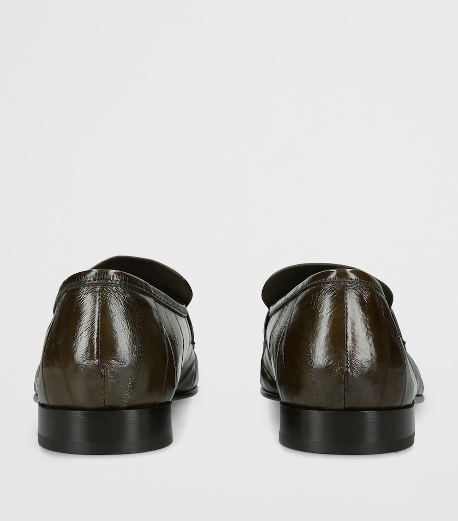 The Row Soft Eel Loafers Khaki Image 4
