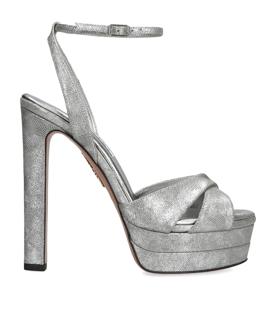 Leather Divine Sandals 130 SILVER Image 1