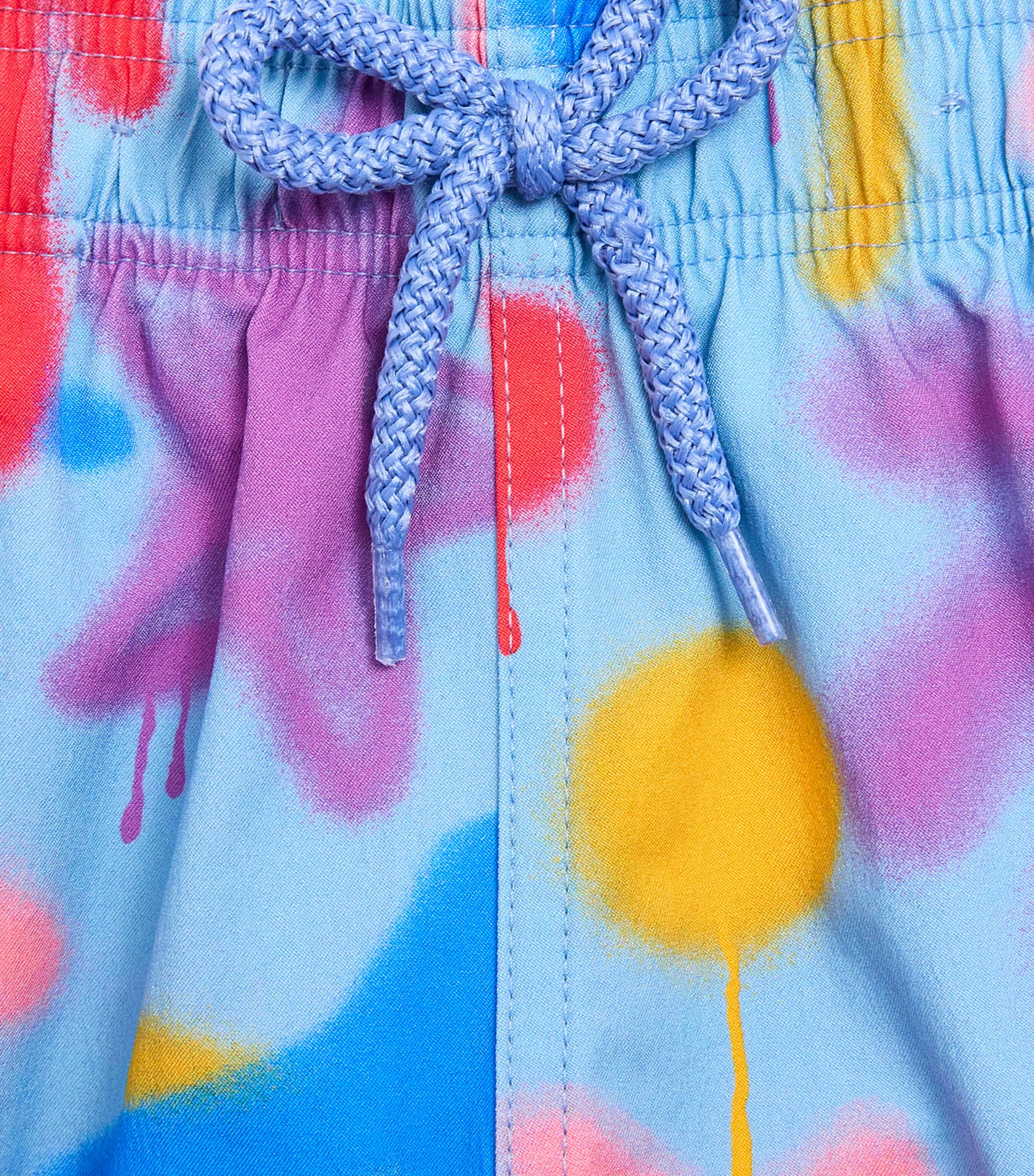 Palm Angels Kids x Vilebrequin Palms Spray Swim Shorts (4-12+ Years) Blue Multi Image 3