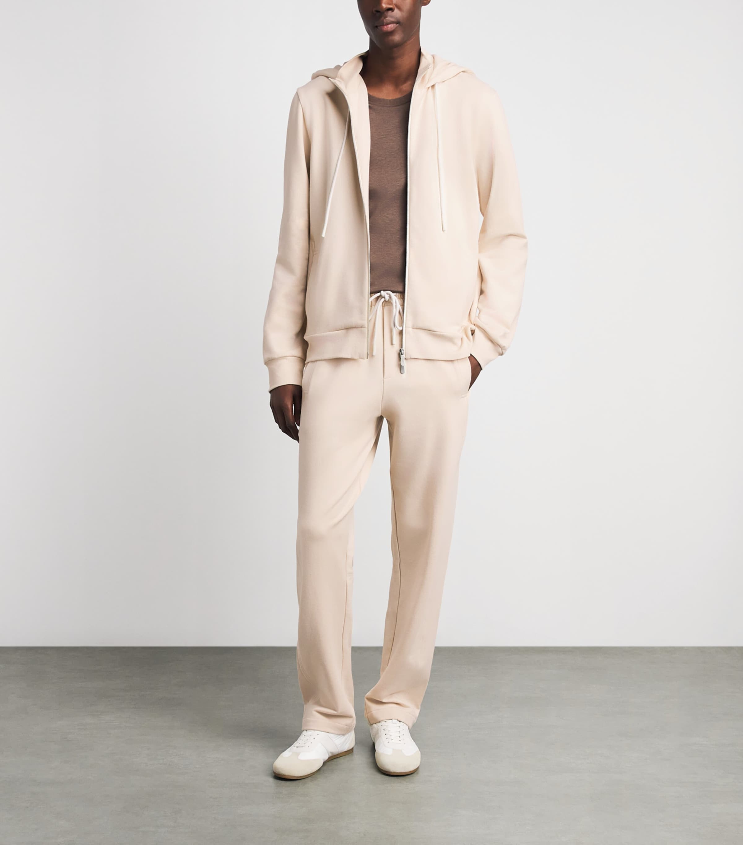 Zimmerli Mens Winter Lounge Sweatpants Beige Image 2
