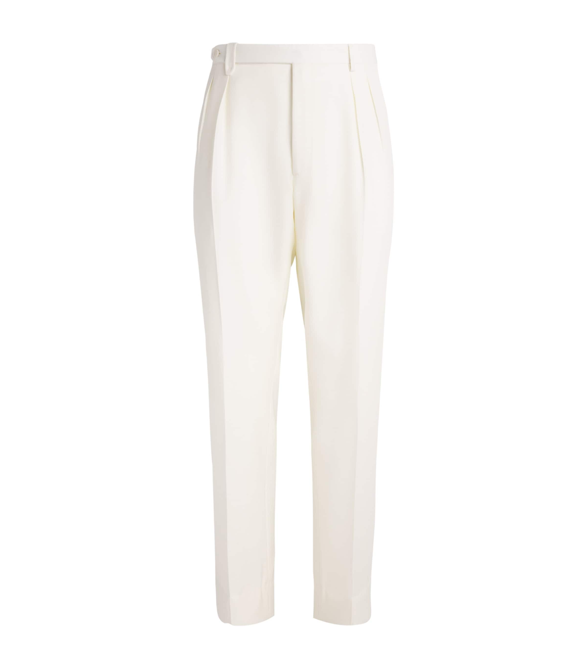 Brioni Wool Straight Tailored Trousers