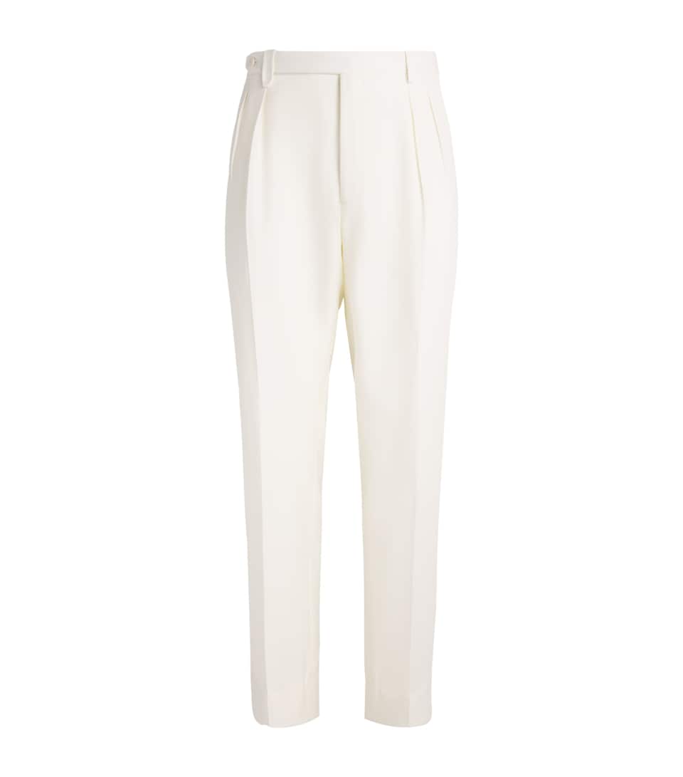 Brioni Wool Straight Tailored Trousers