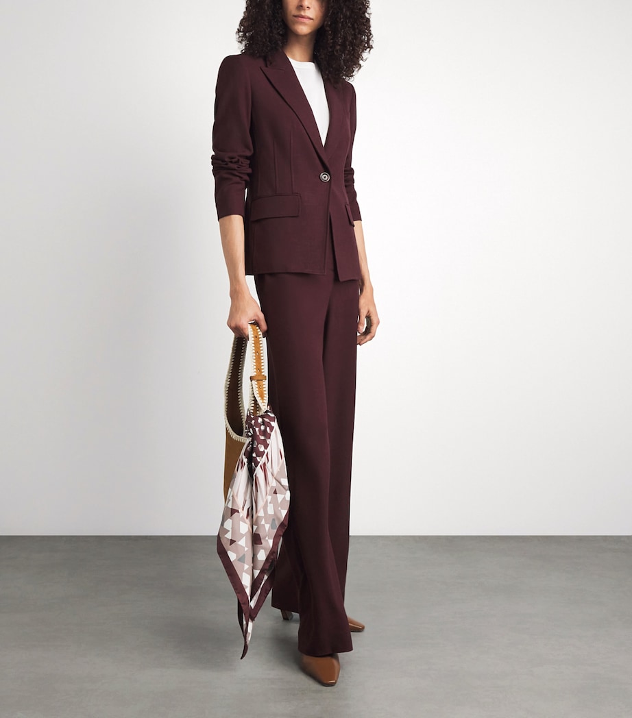 Veronica Beard Womens Isaac Dickey Blazer Raisin Image 2