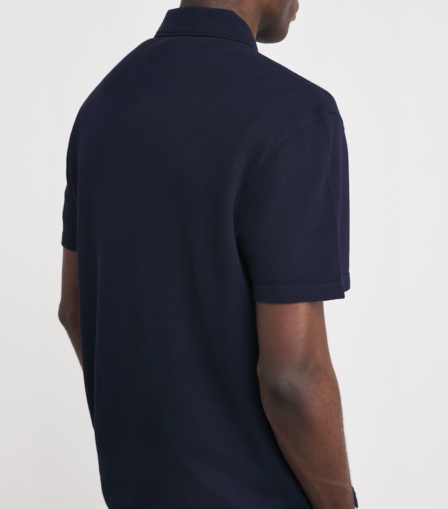 Cotton Pique Polo Shirt DEEP ANCHOR Image 6