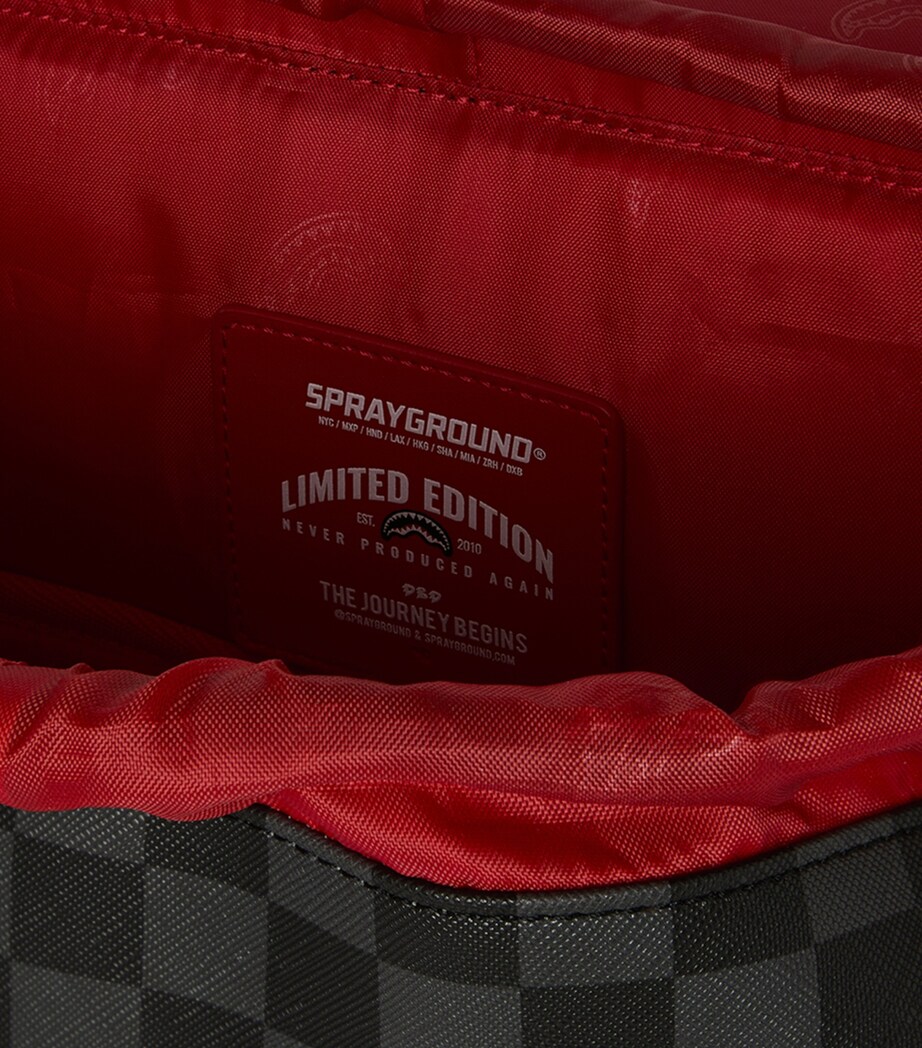 Sprayground Side Drip Flap Backpack Silver Side Drip Image 9