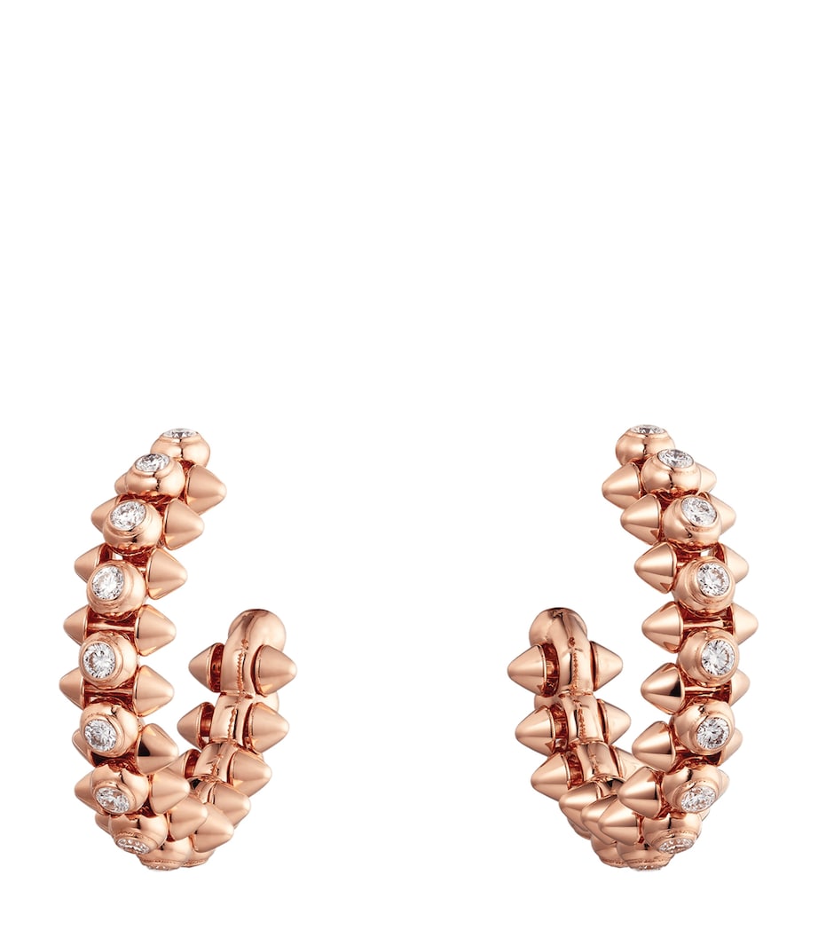 Rose Gold and Diamond Clash de Cartier Hoop Earrings ROSE GOLD Image 3