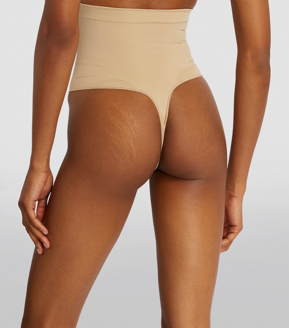 Seamless Sculpt High-Waist Thong CLAY Image 3
