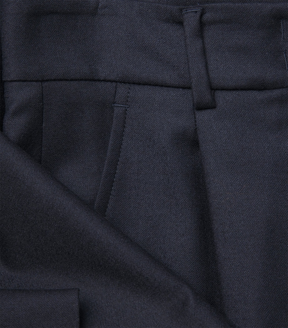 Stretch Wool Trousers NAVY Image 5