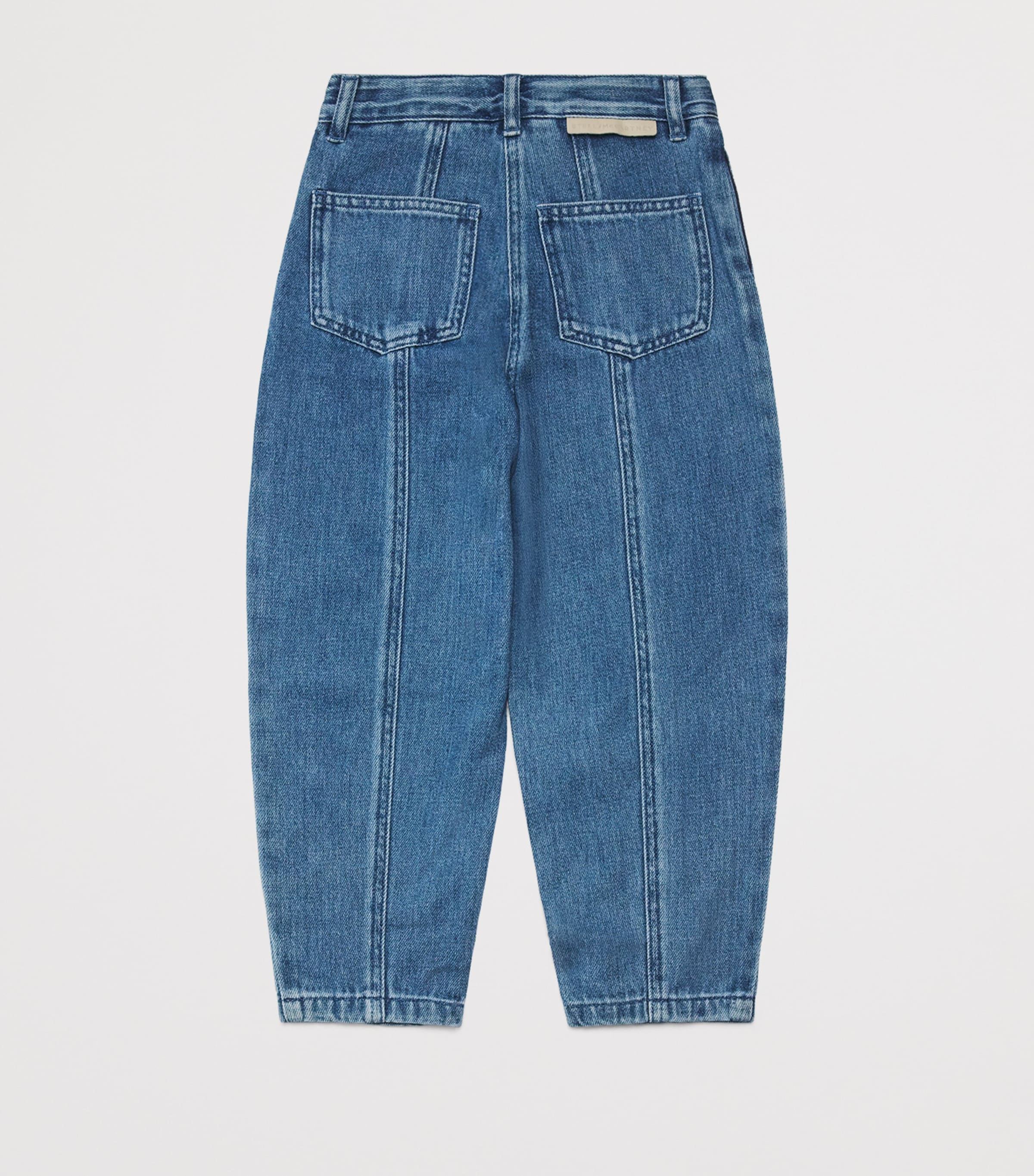 Stella McCartney Kids Heart Patch Jeans (3-14 Years) Air Force Blue Image 2