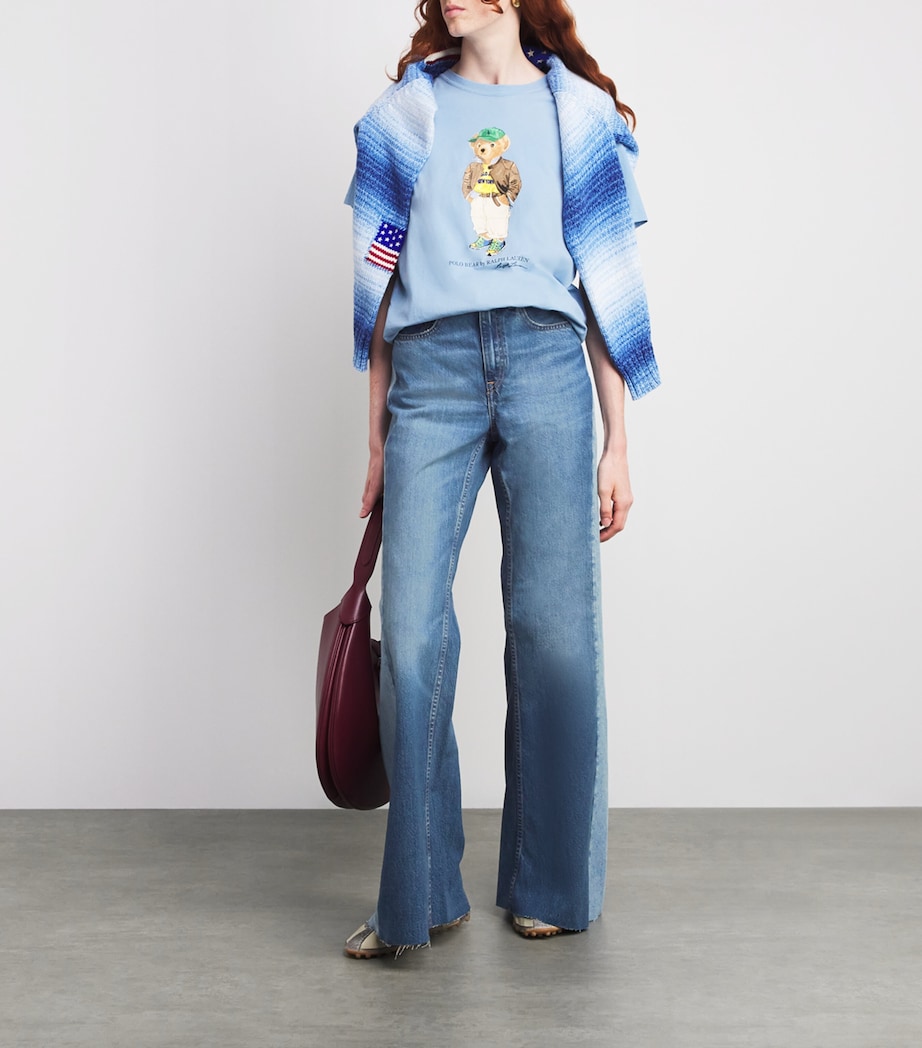 Panelled Flared Jeans BOYNE WASH Image 2