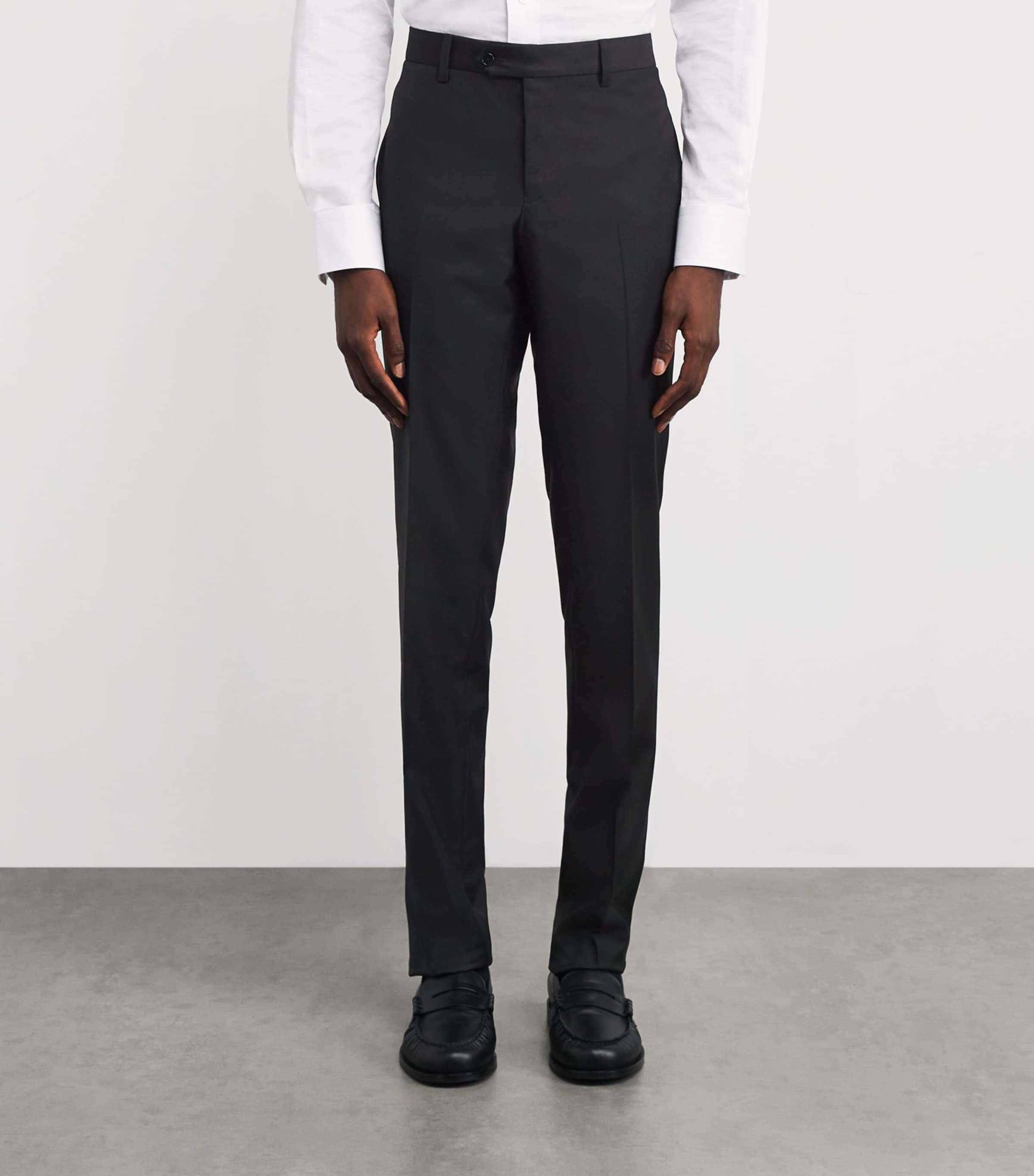 Virgin Wool Tailored Trousers 999 Image 3