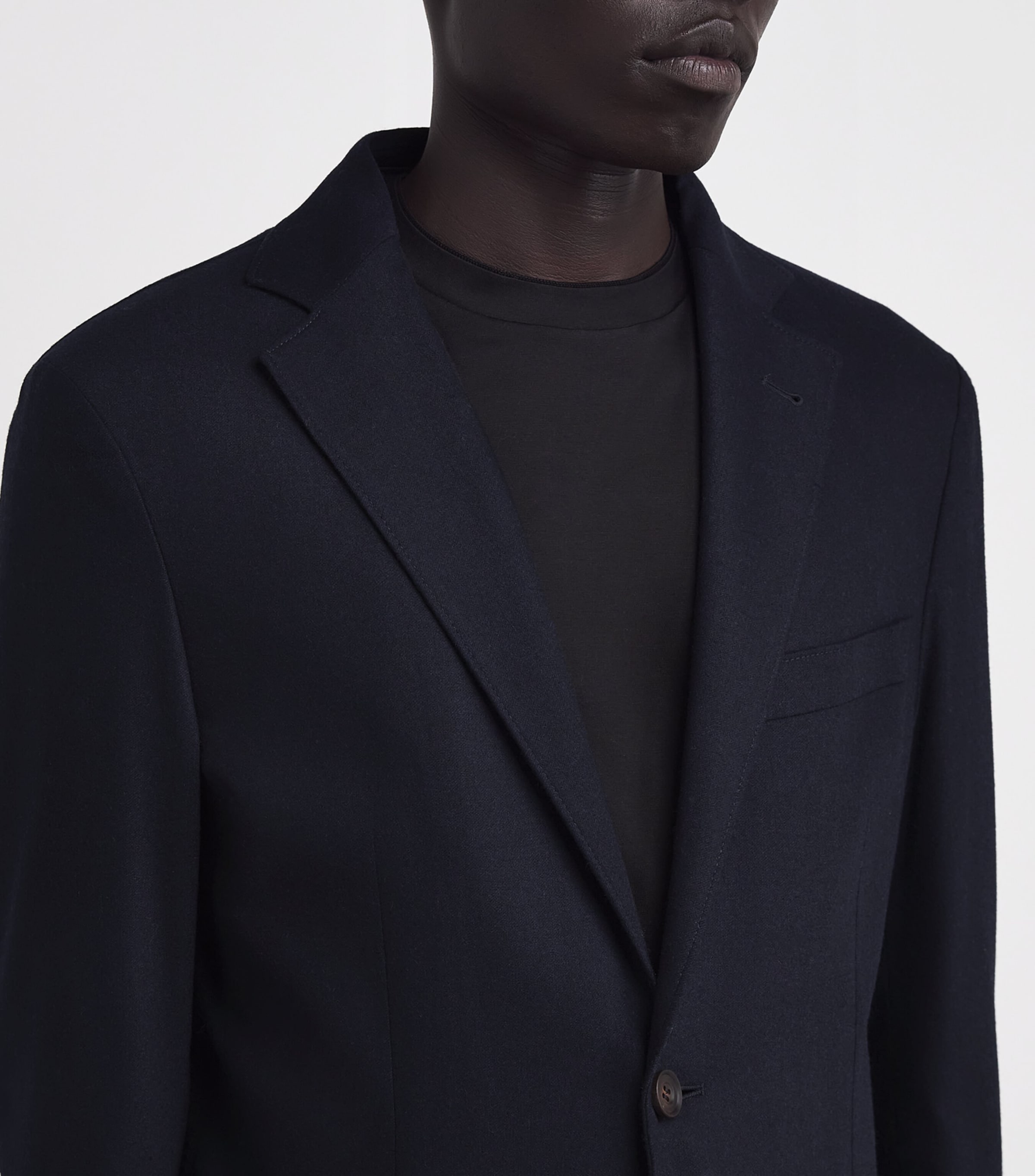 Hooded Wool-Blend Blazer 001 NAVY BLUE Image 7