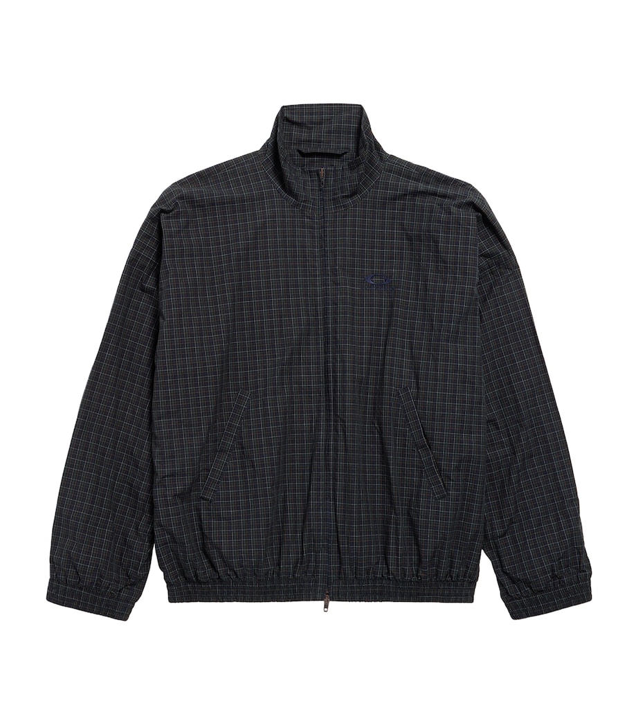 Balenciaga Mens Cotton Tartan Track Jacket Image 1