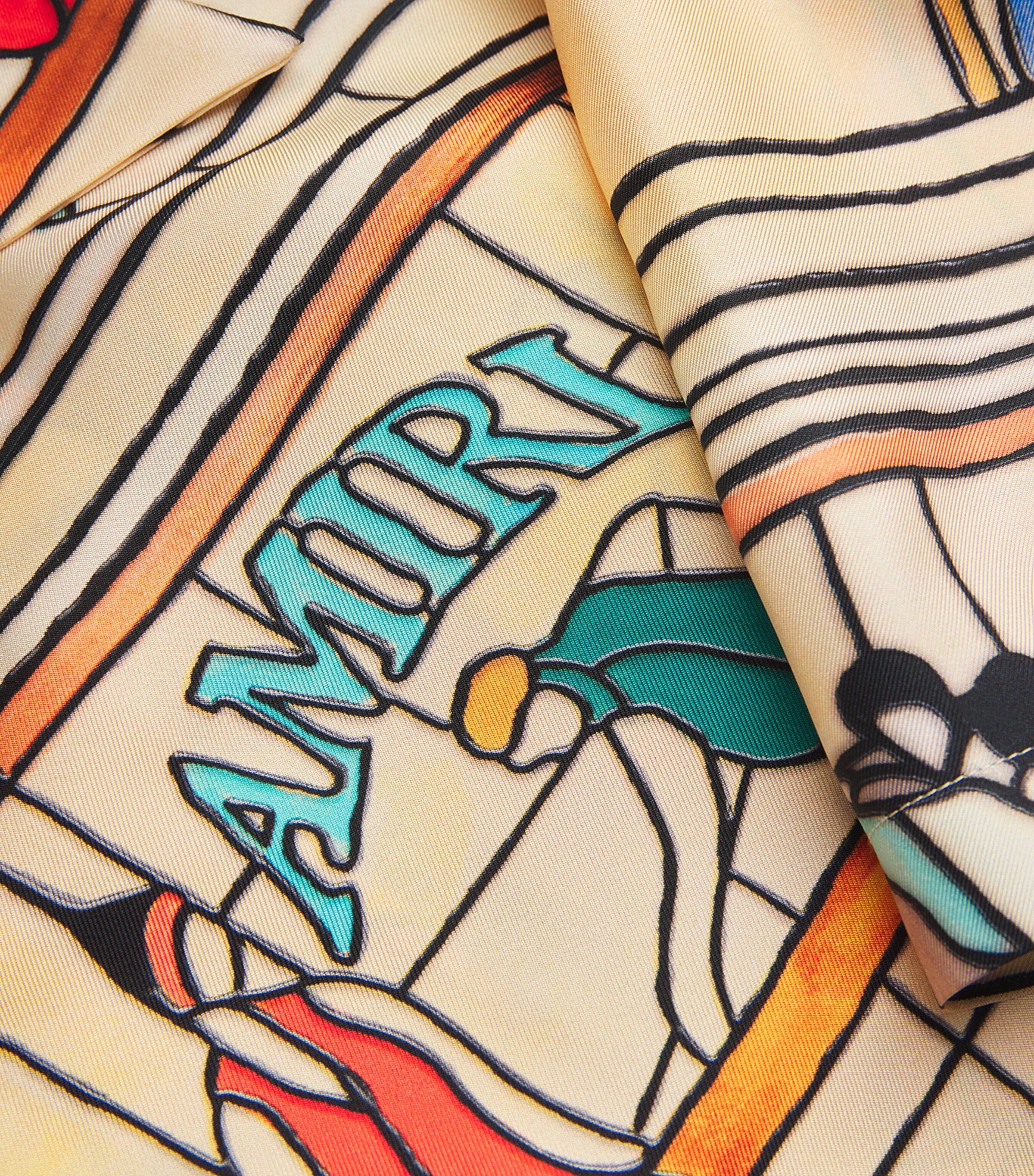 Silk Pool Bowling Shirt SAND Image 5