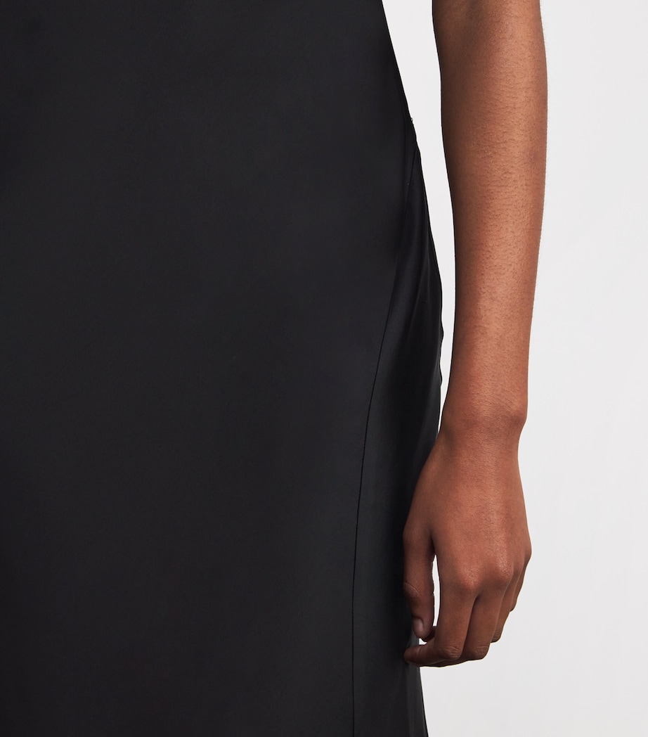 Crystal-Embellished Midi Dress BLACK Image 6