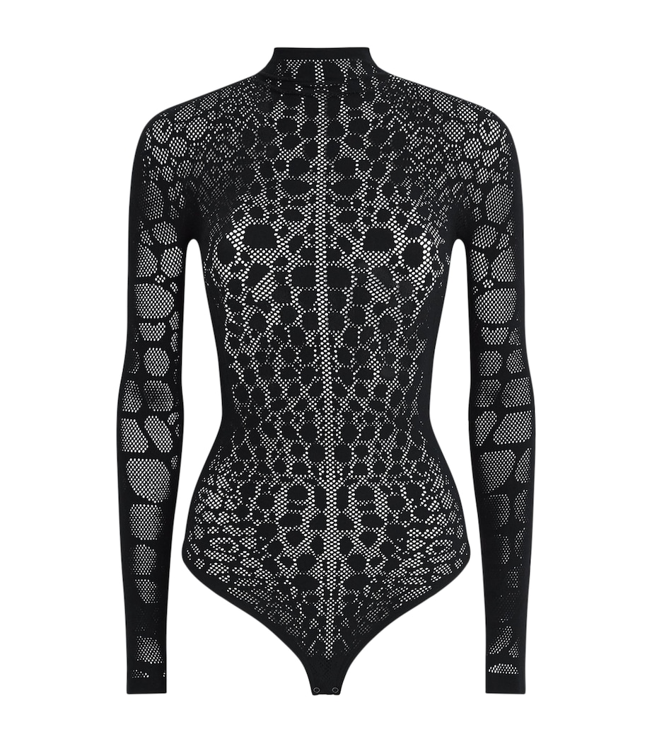 Reptile Net Bodysuit 7005 BLACK Image 1